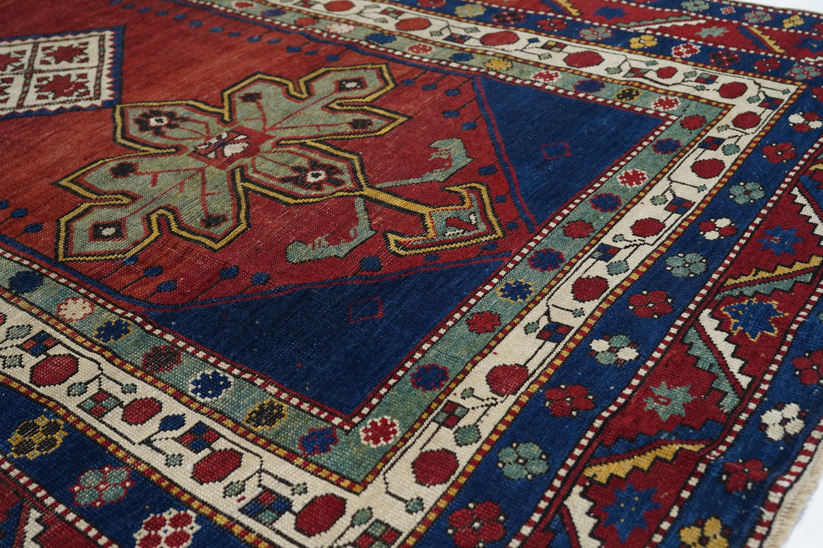 Antique Karabagh Kazak Rug 5'0" x 8'11''