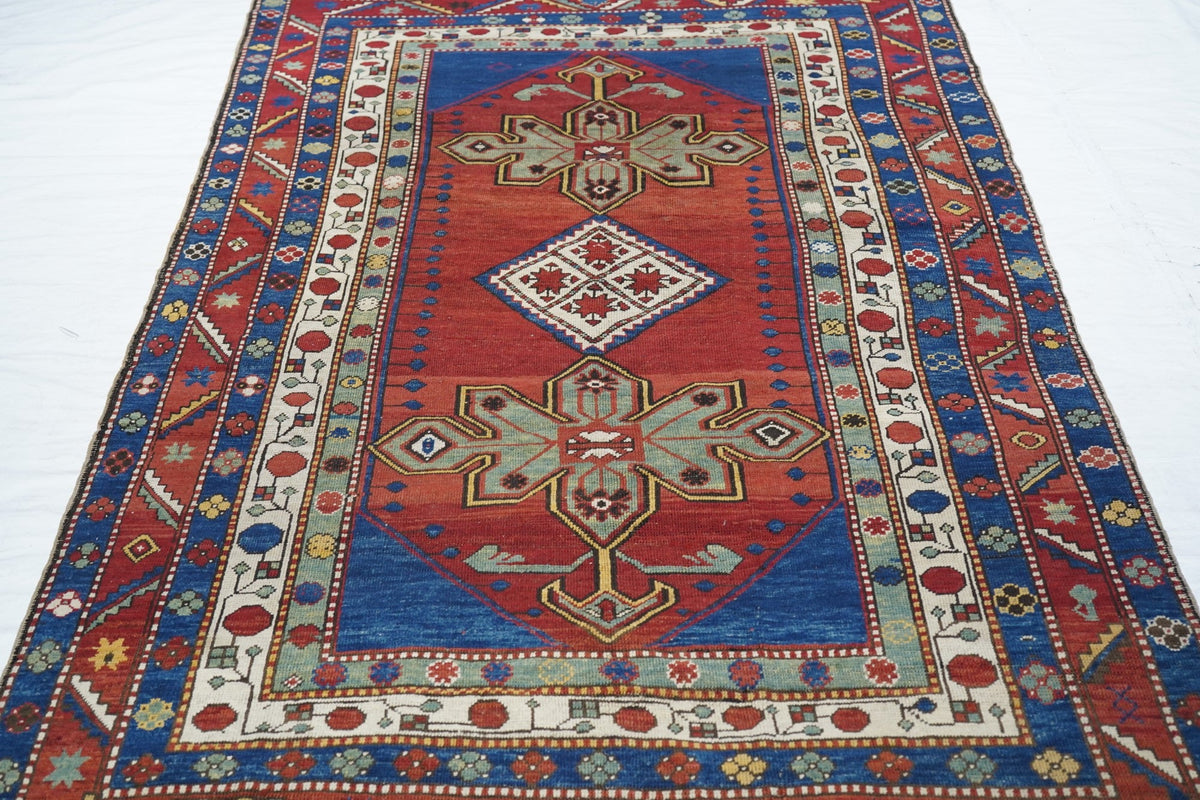 Antique Karabagh Kazak Rug 5'0" x 8'11''