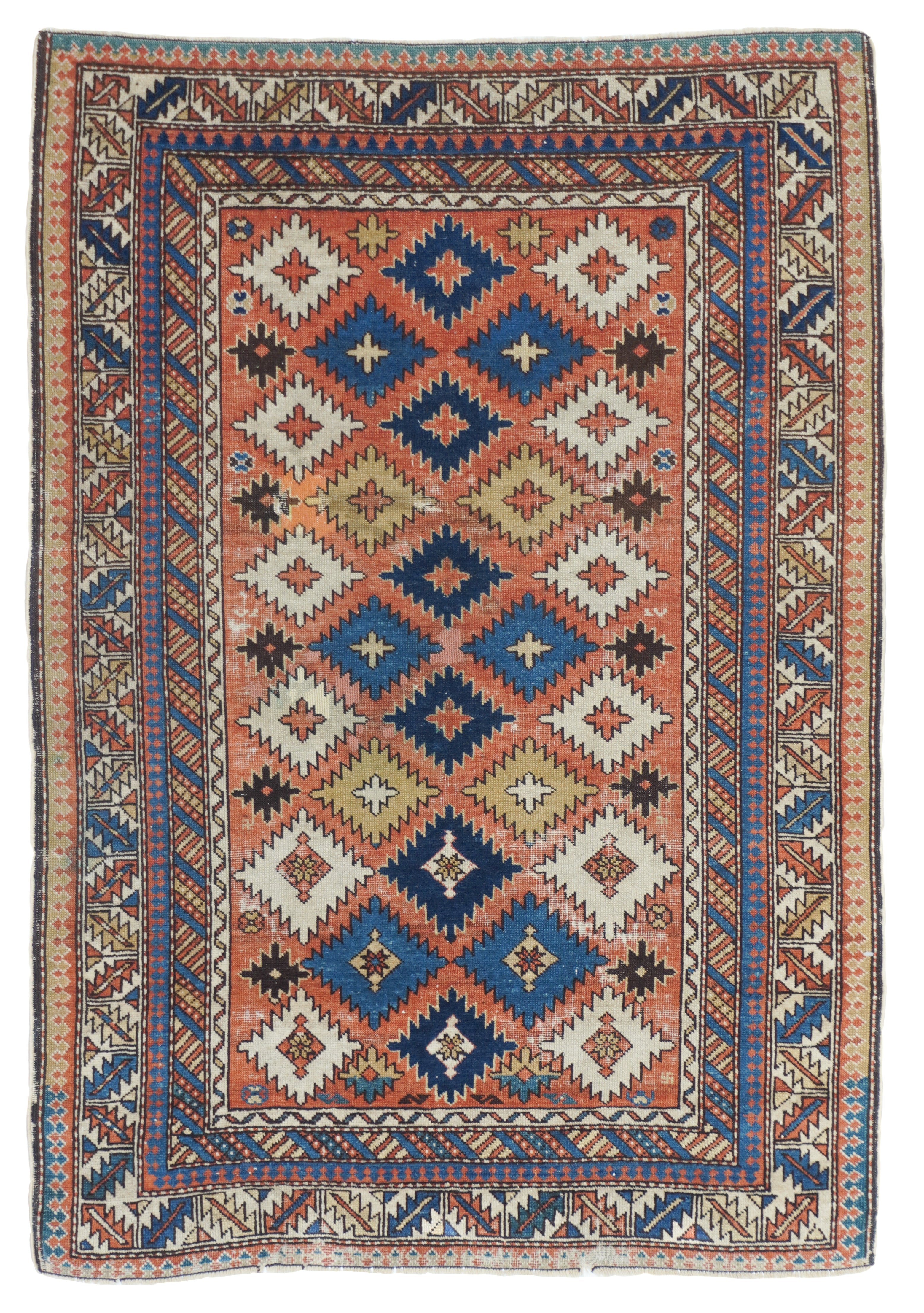 Antique Caucasian Shirvan Rug 2'7'' x 3'9''