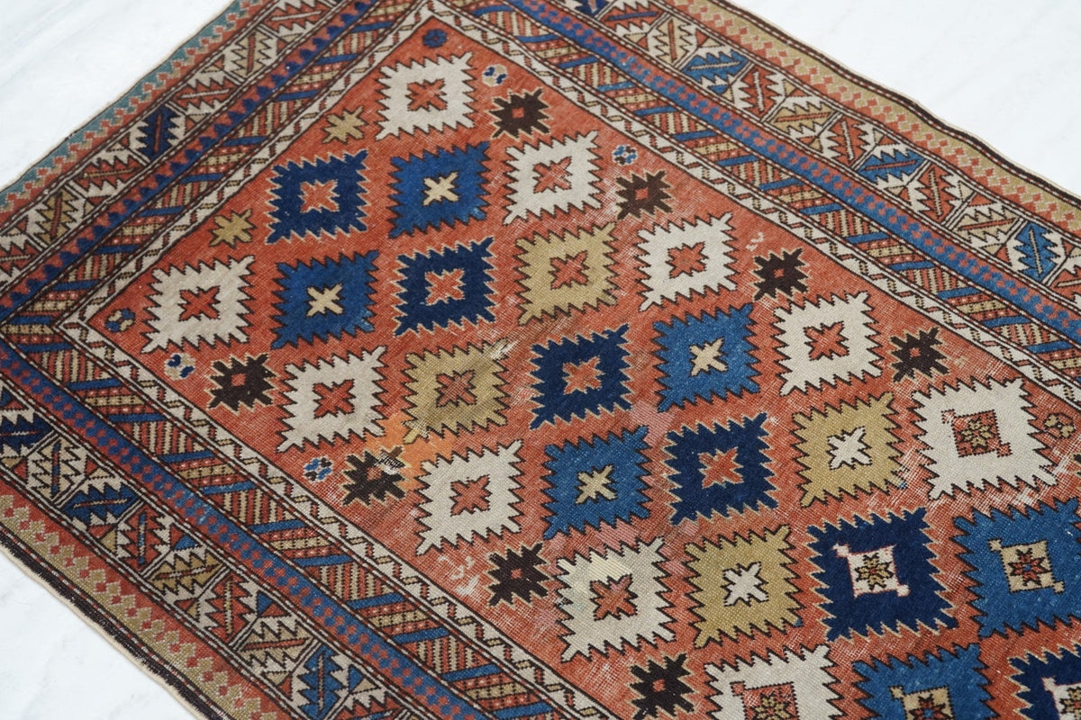 Antique Caucasian Shirvan Rug 2'7'' x 3'9''