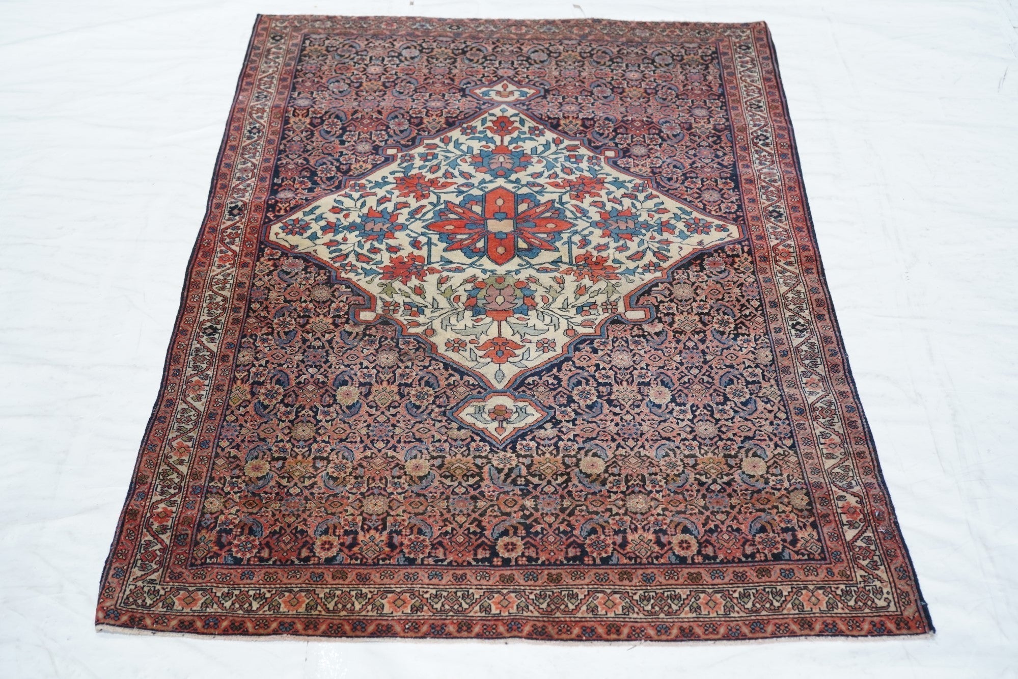 Antique Farahan Sarouk Rug 3'2'' x 4'9''