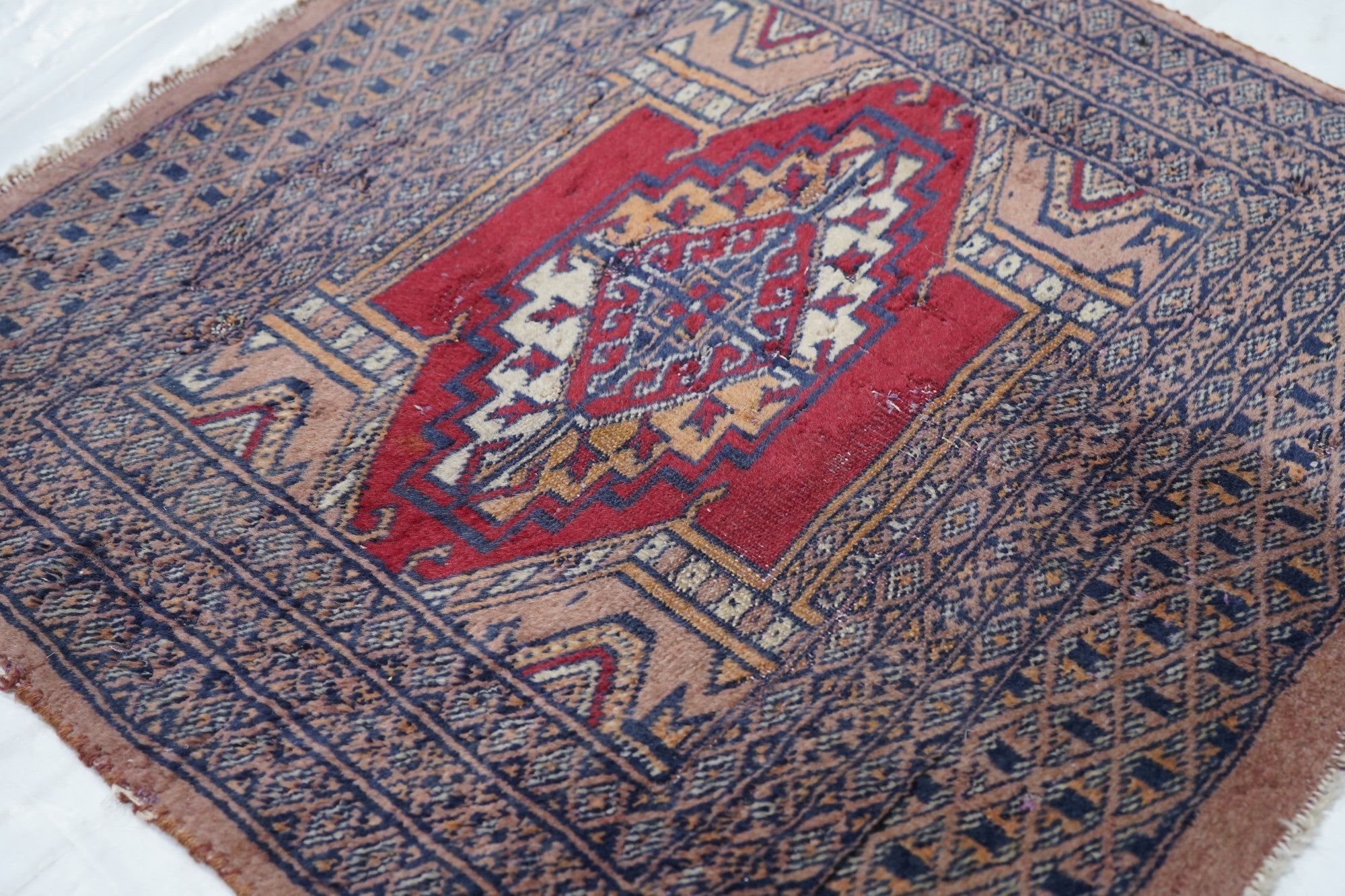 Vintage Bokara Rug 2'1'' x 2'2''