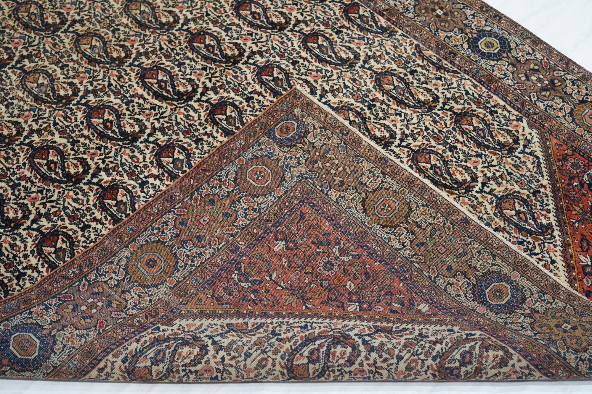 Antique Farahan Sarouk Rug 4'3'' x 6'5''