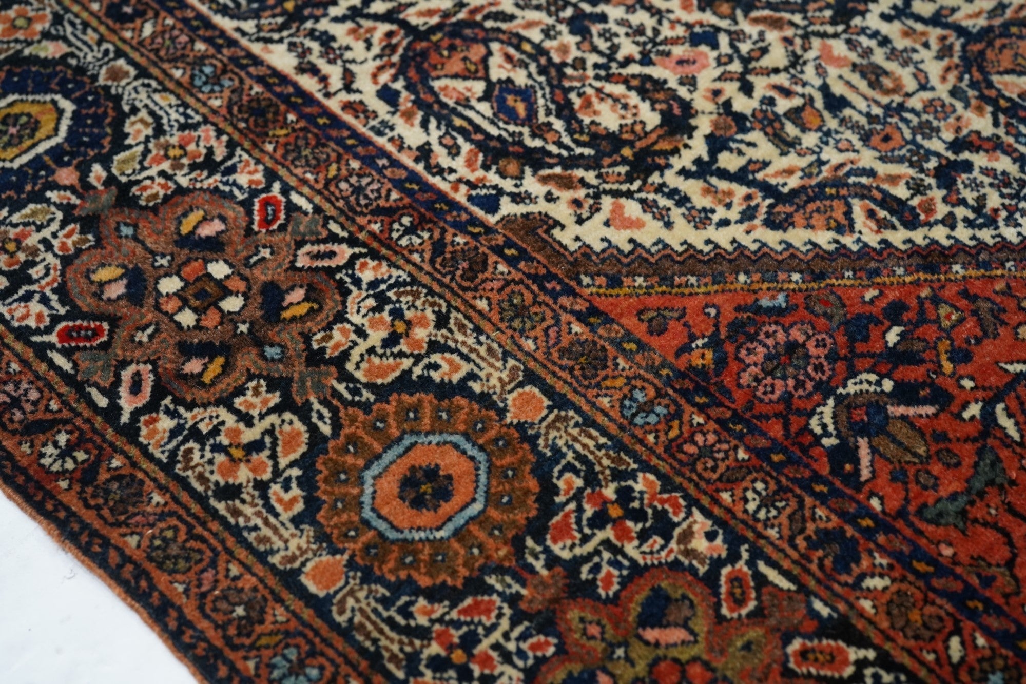 Antique Farahan Sarouk Rug 4'3'' x 6'5''