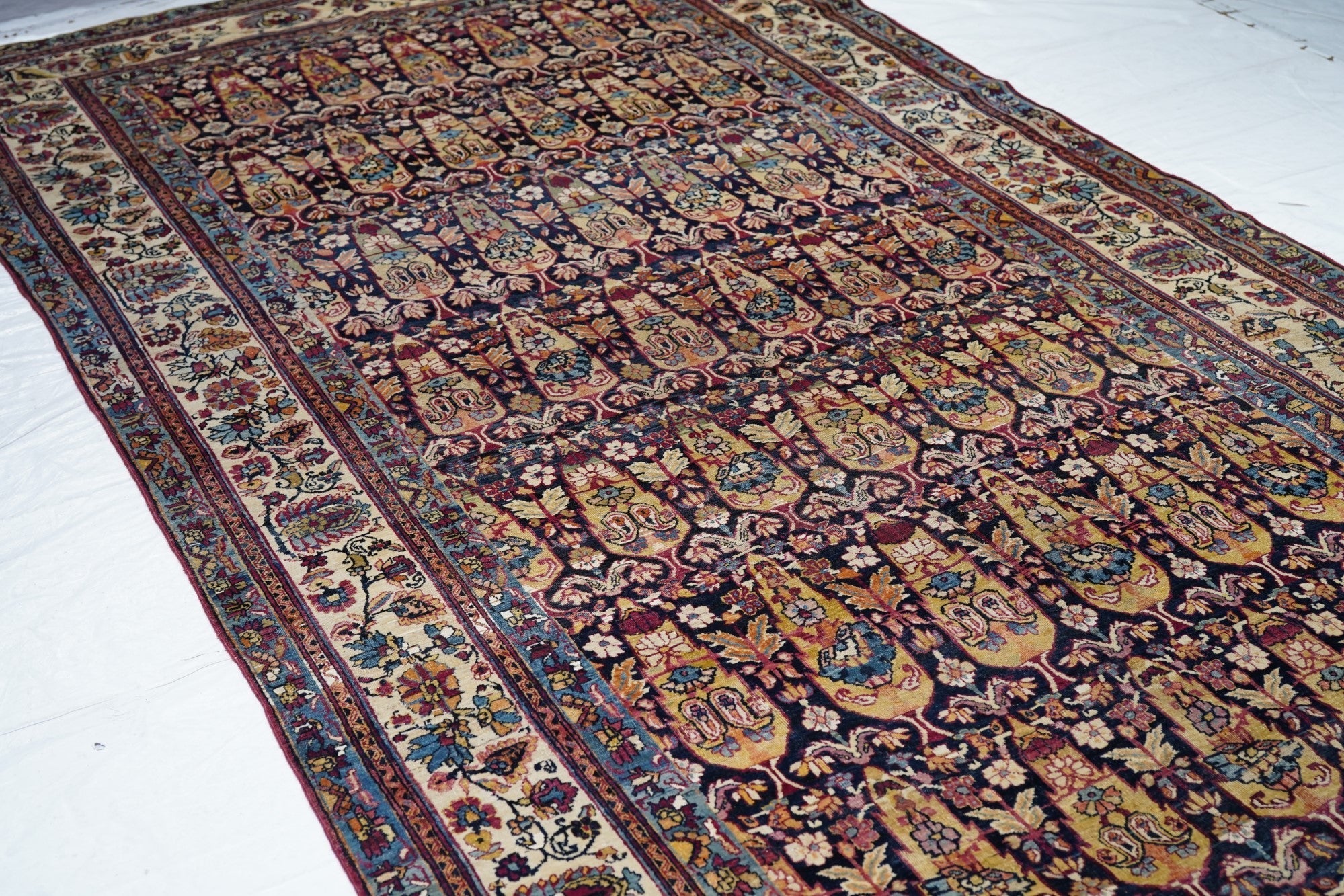 Antique Lavar Kerman Rug 6'2'' x 14'6''