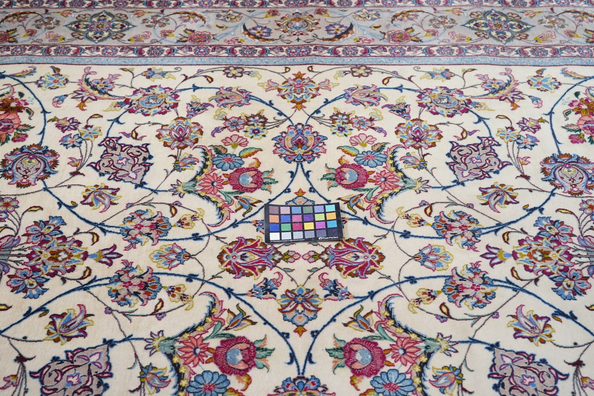 Extremely Fine Isfahan Wool & Silk Rug 7'0'' x 10'0''