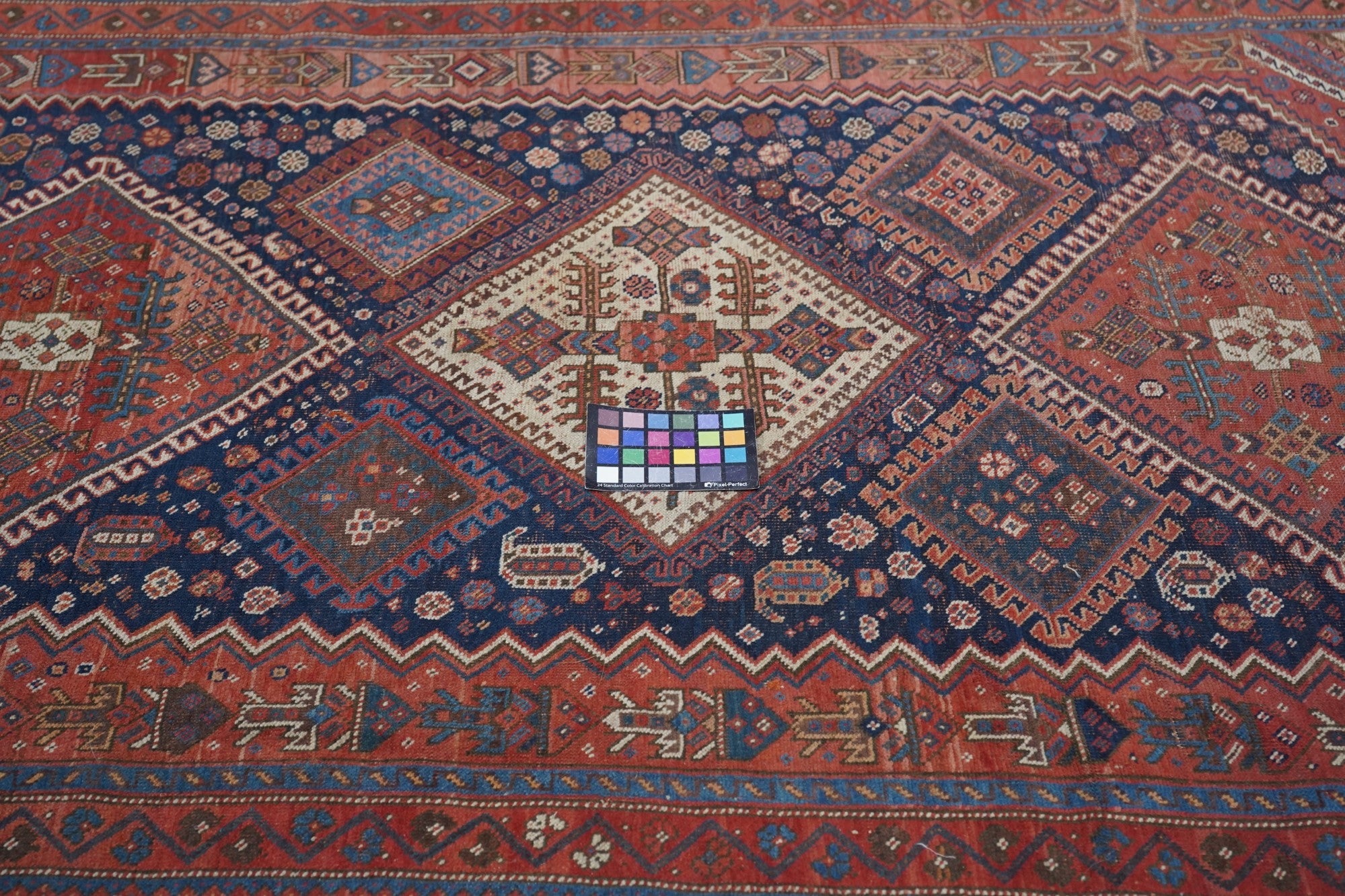 Antique Qashqai Rug 4' 7" x 9' 6''