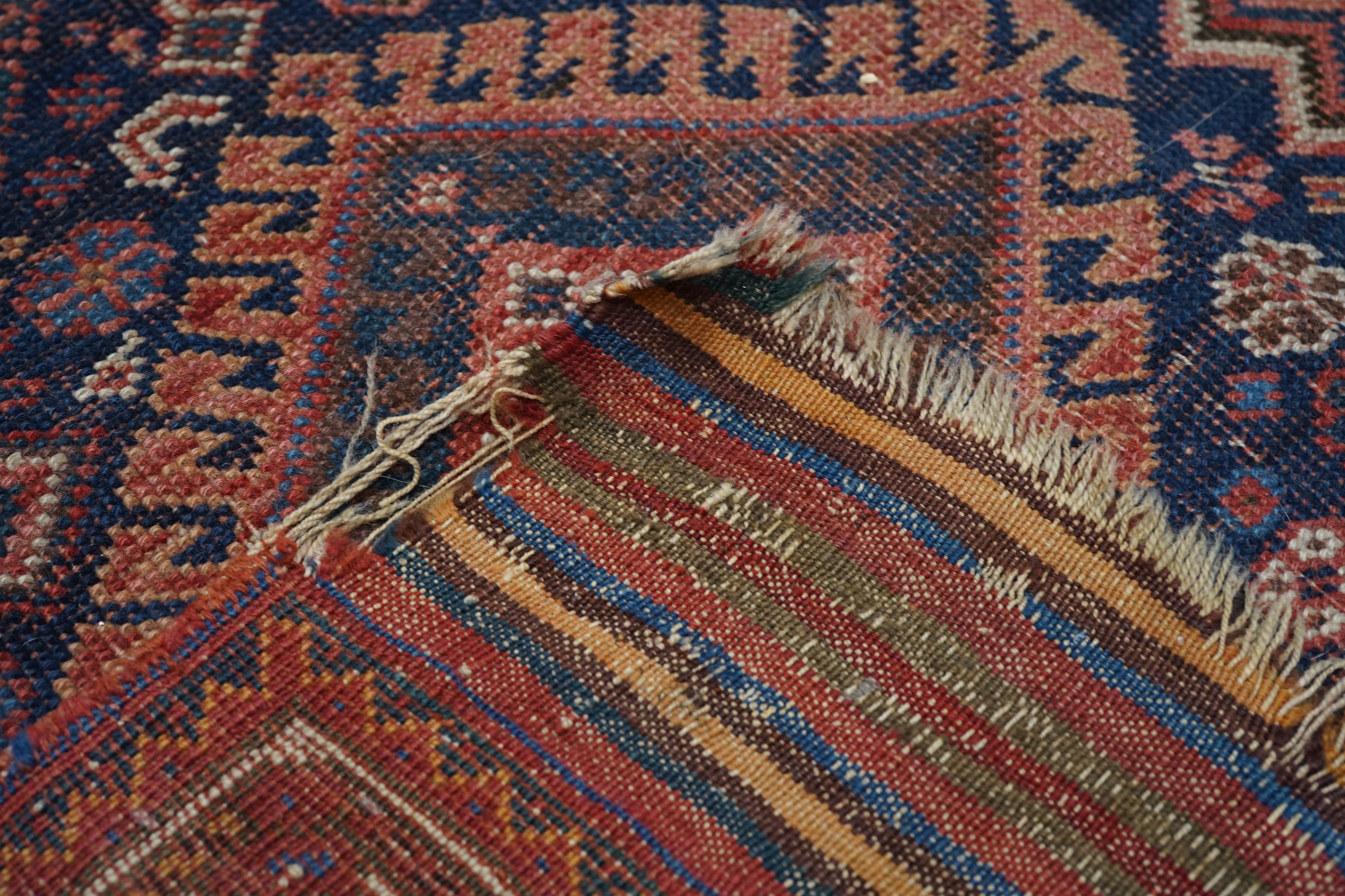 Antique Qashqai Rug 4' 7" x 9' 6''