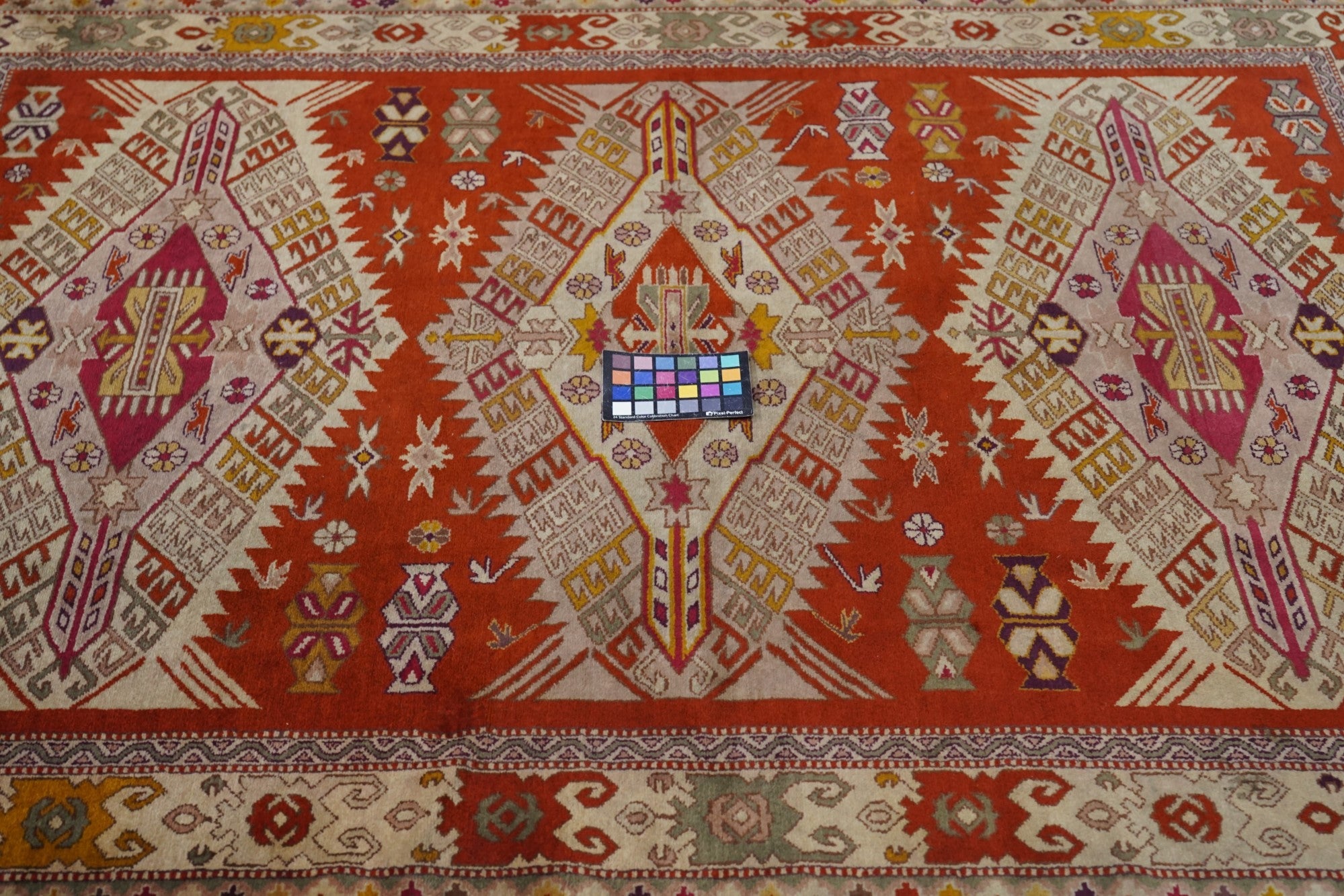 Vintage Turkish Wool Rug 4'10'' x 6'8''