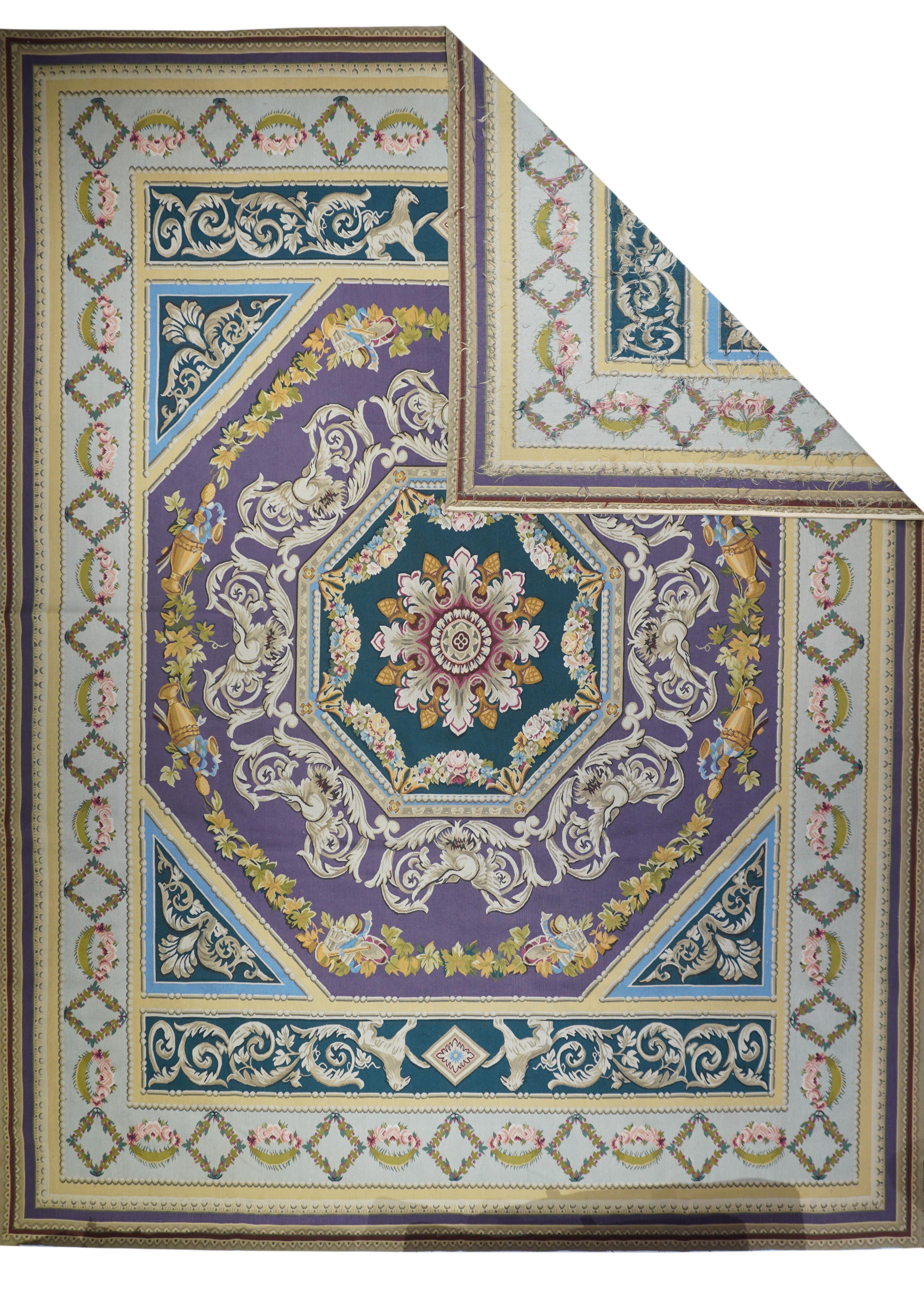 French Aubusson Design Rug 12'0'' x 15'0''