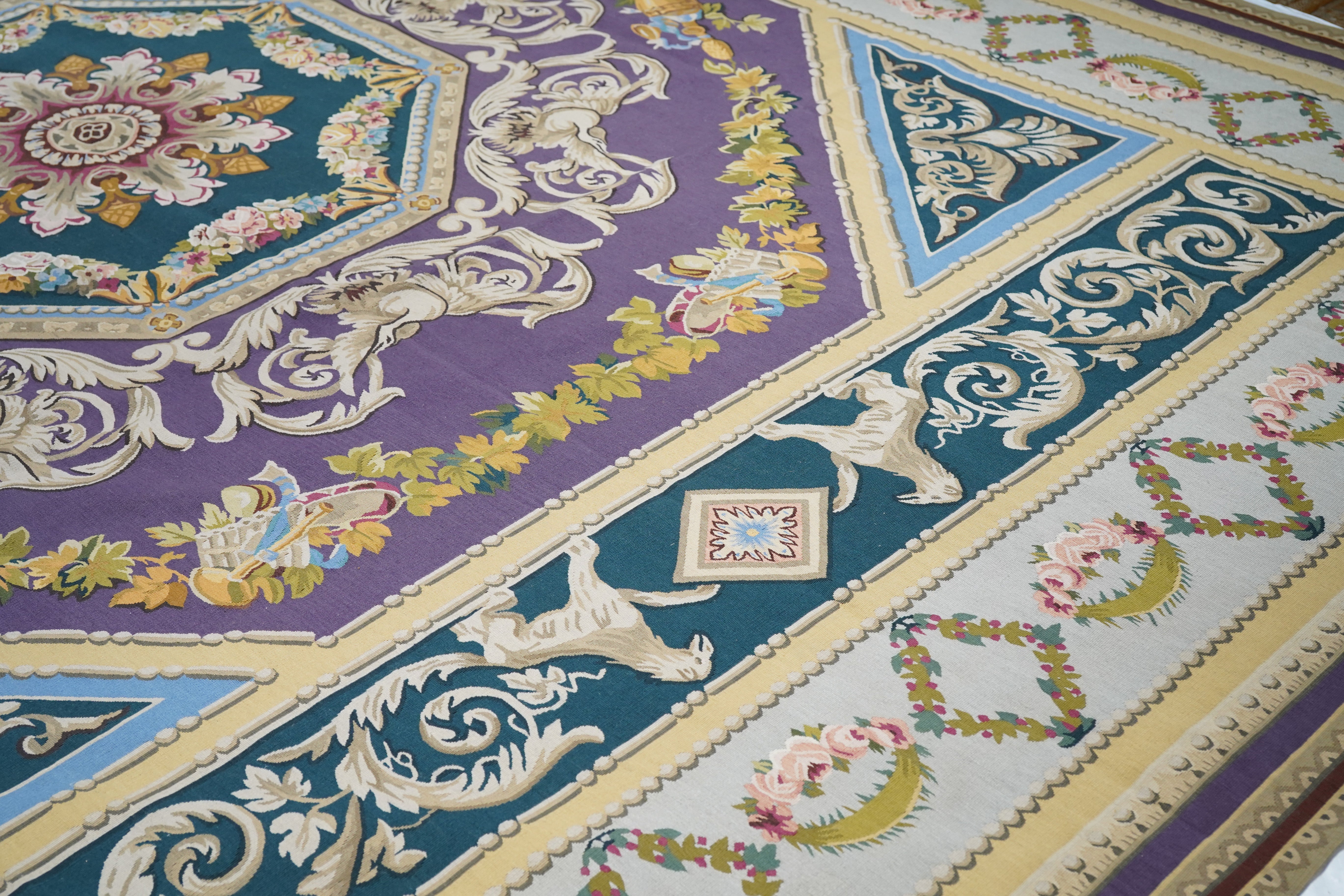French Aubusson Design Rug 12'0'' x 15'0''
