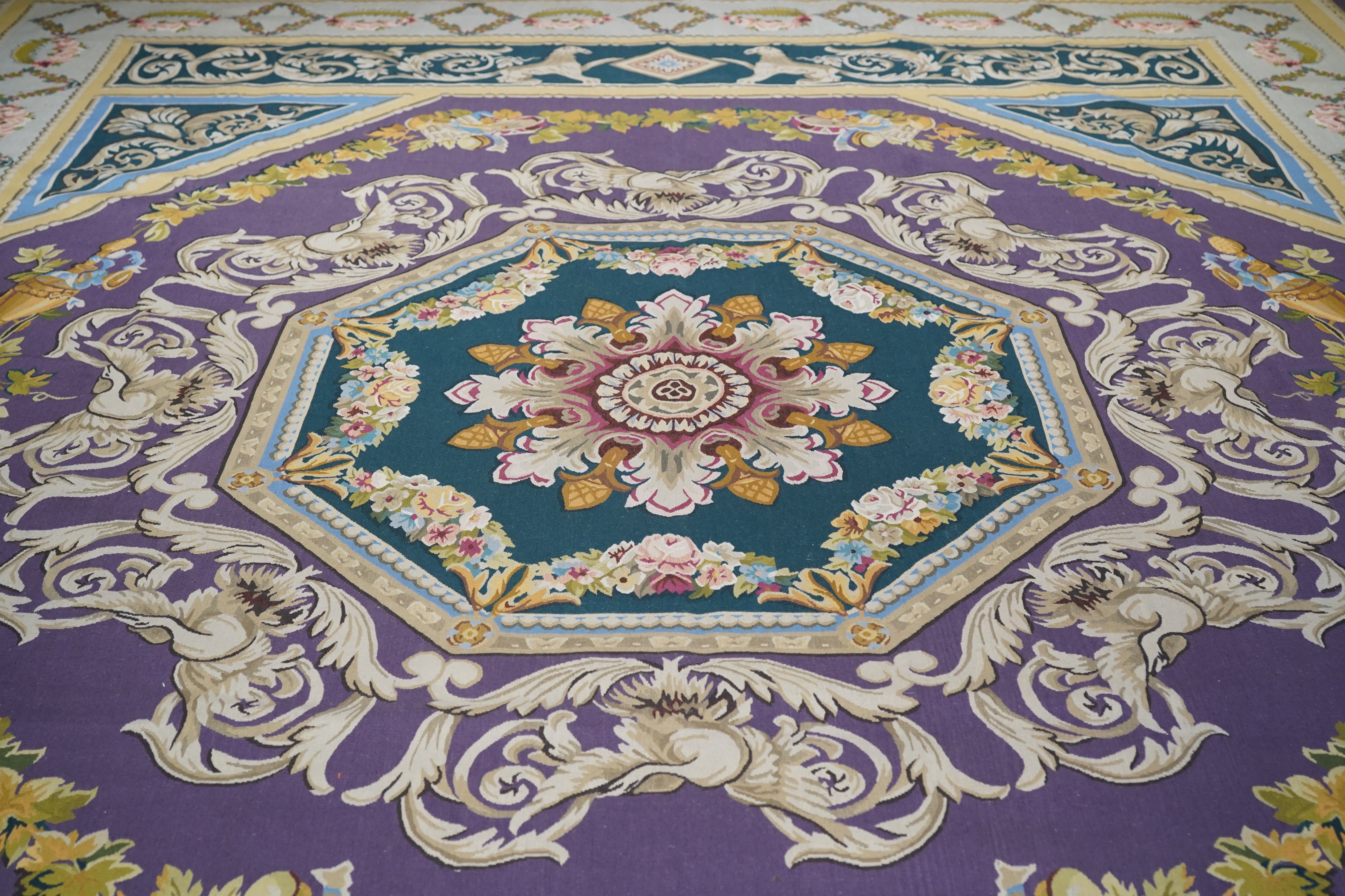 French Aubusson Design Rug 12'0'' x 15'0''