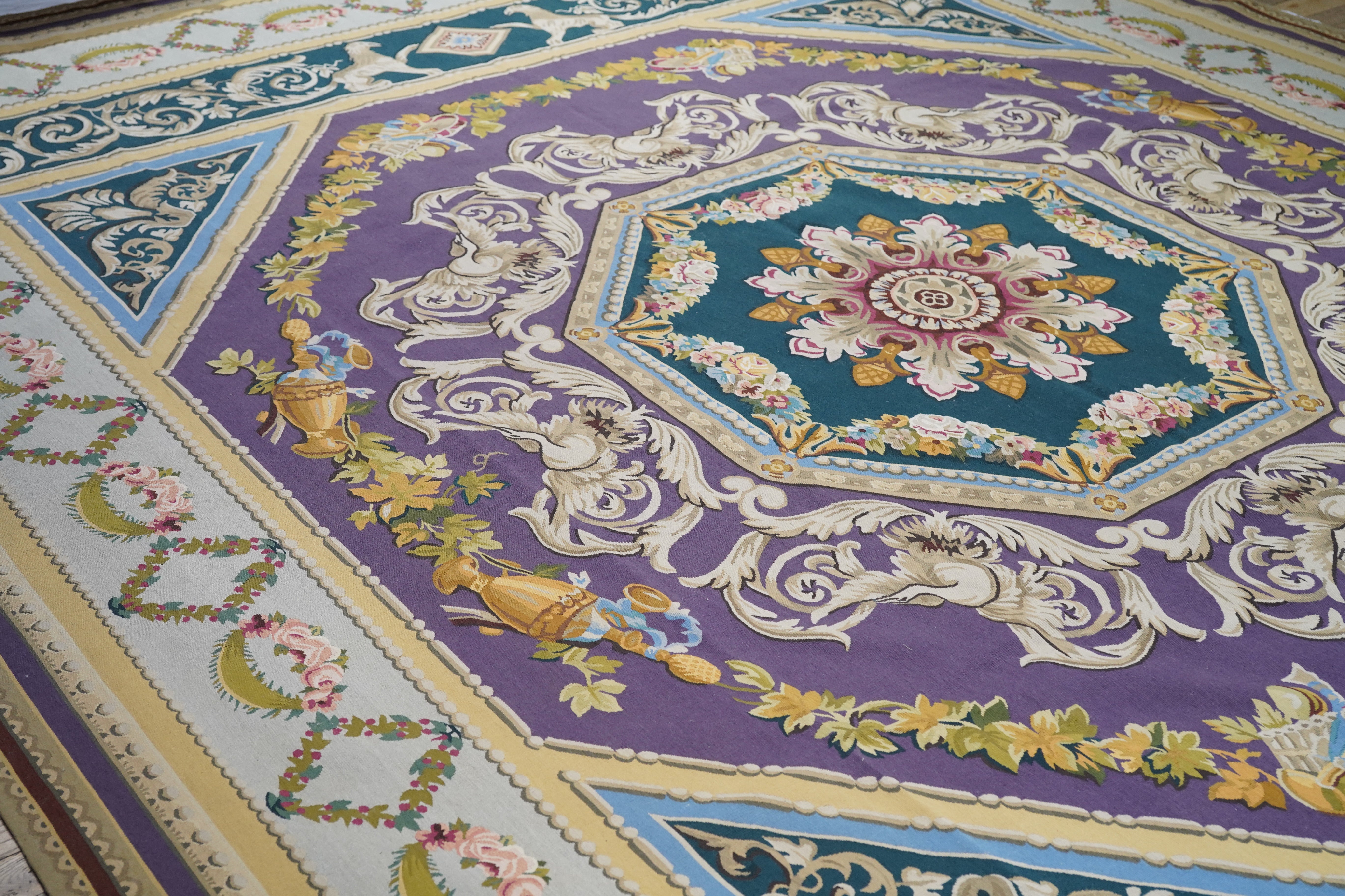 French Aubusson Design Rug 12'0'' x 15'0''