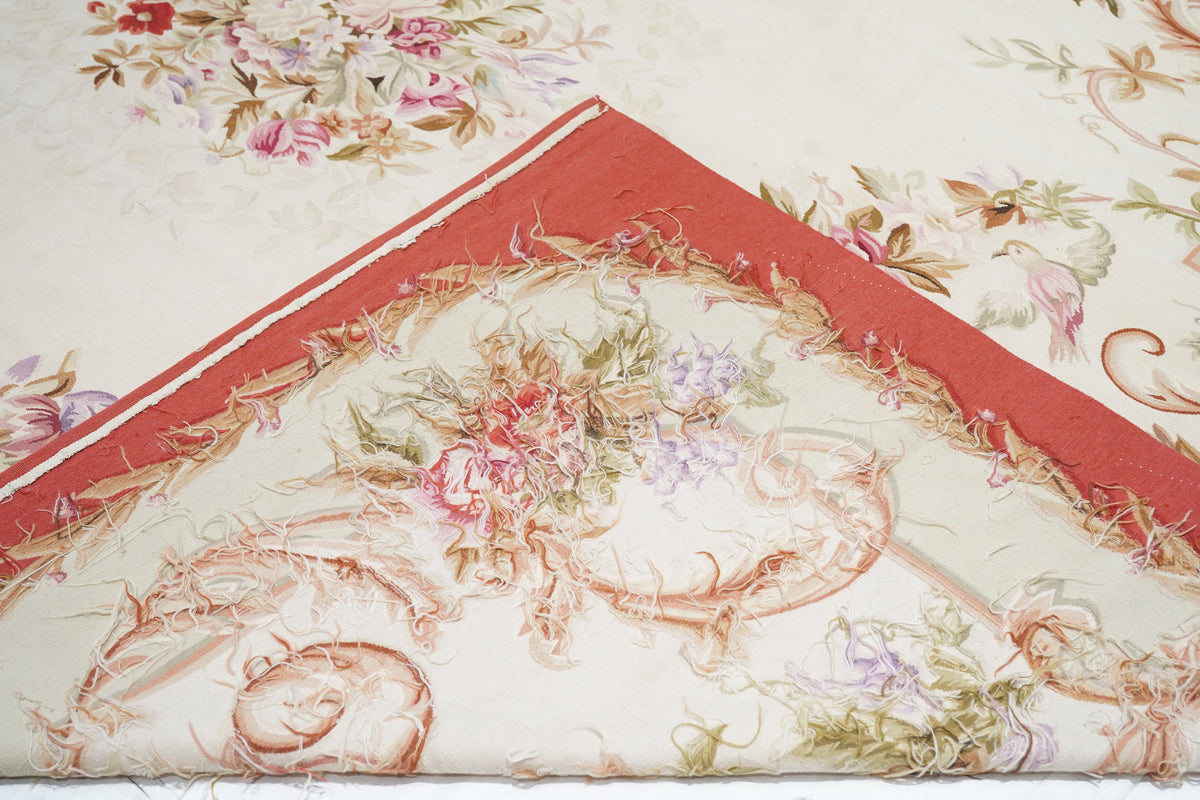 Vintage Aubusson Design Tapestry 8'10'' x 12'2''