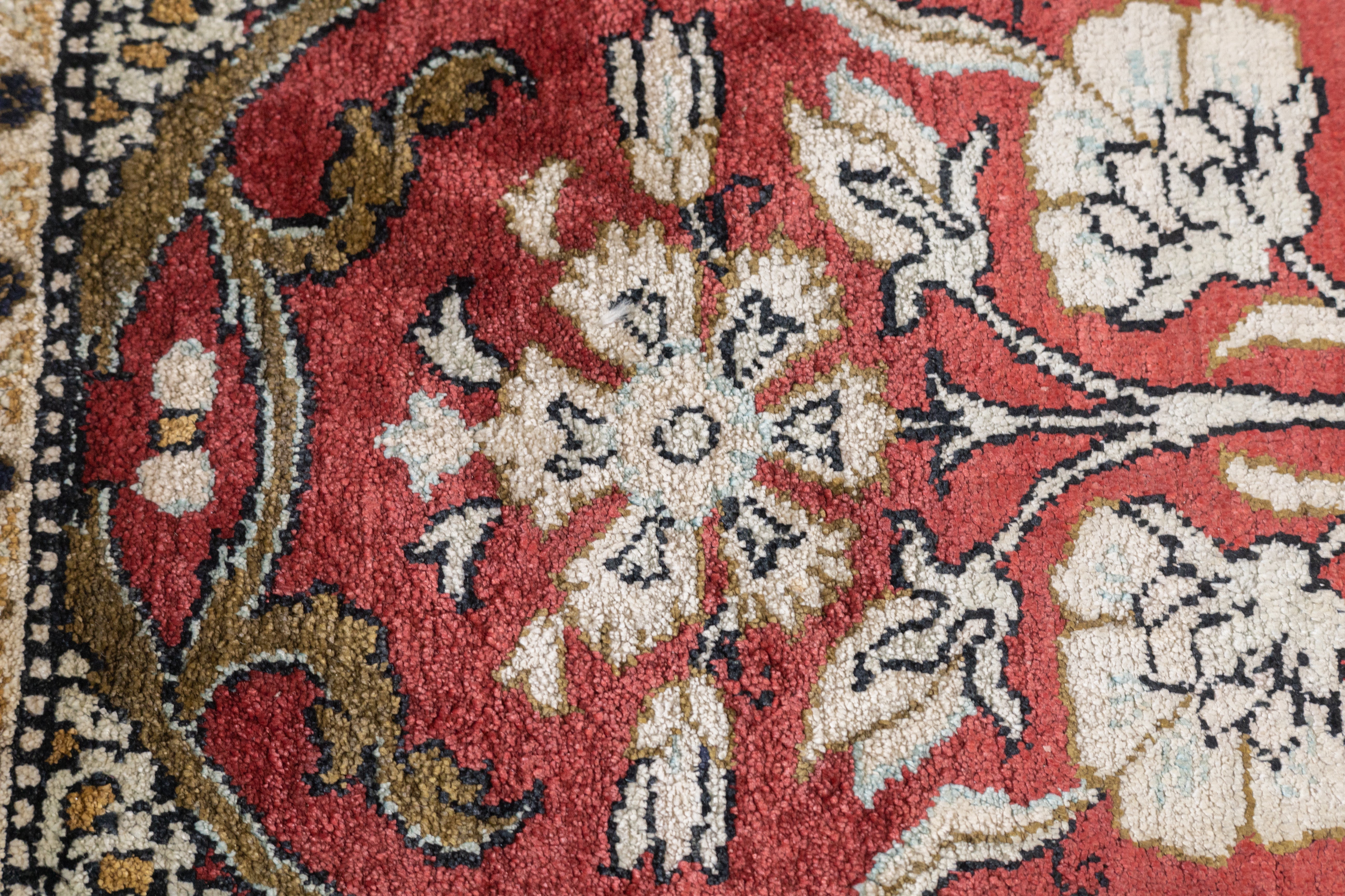 Extremely Fine Vintage Silk Qum Rug 4'7'' x 7'1''