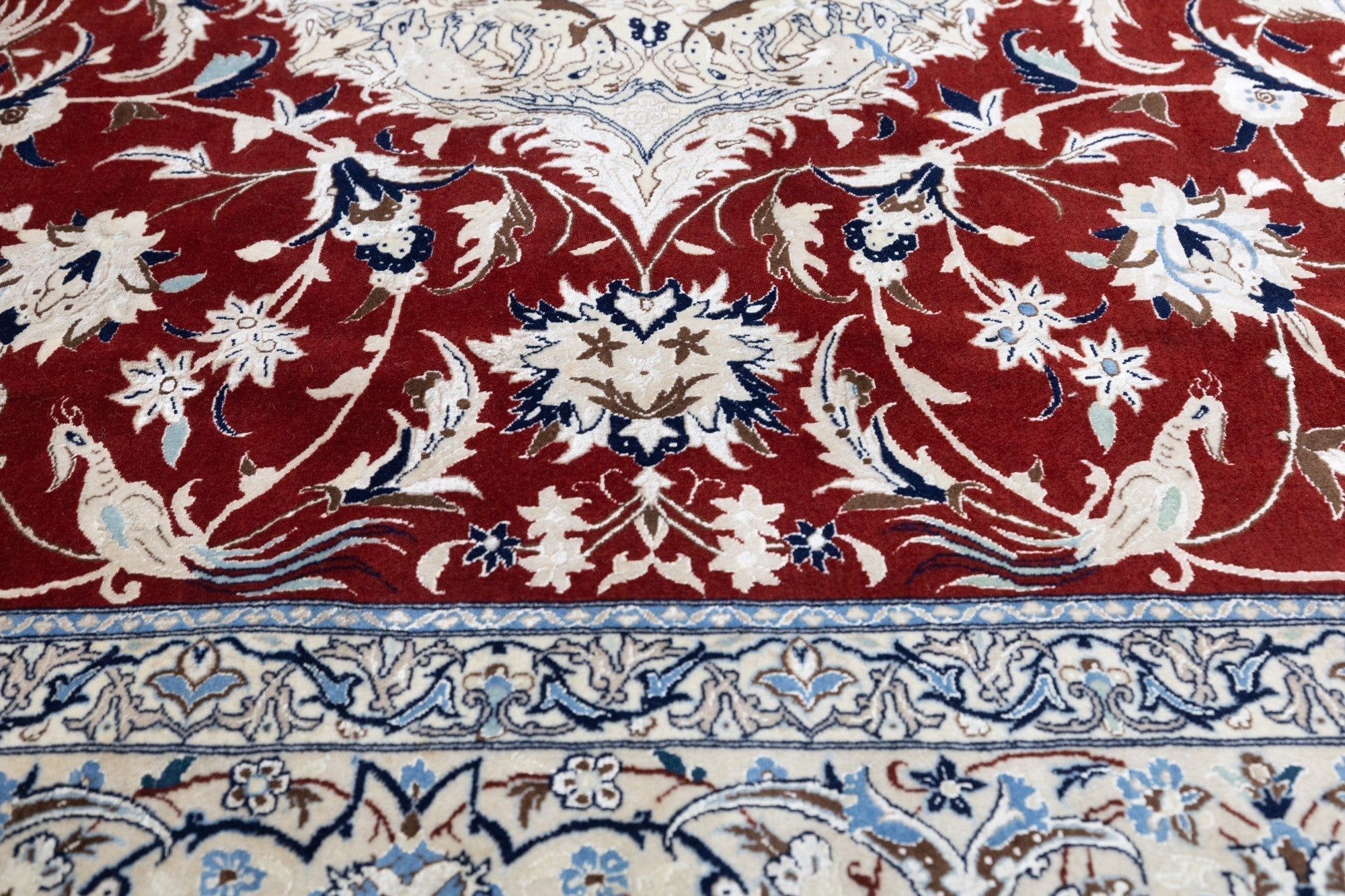 Extemely Fine Vintage Nain Rug 6'1'' x 9'3''
