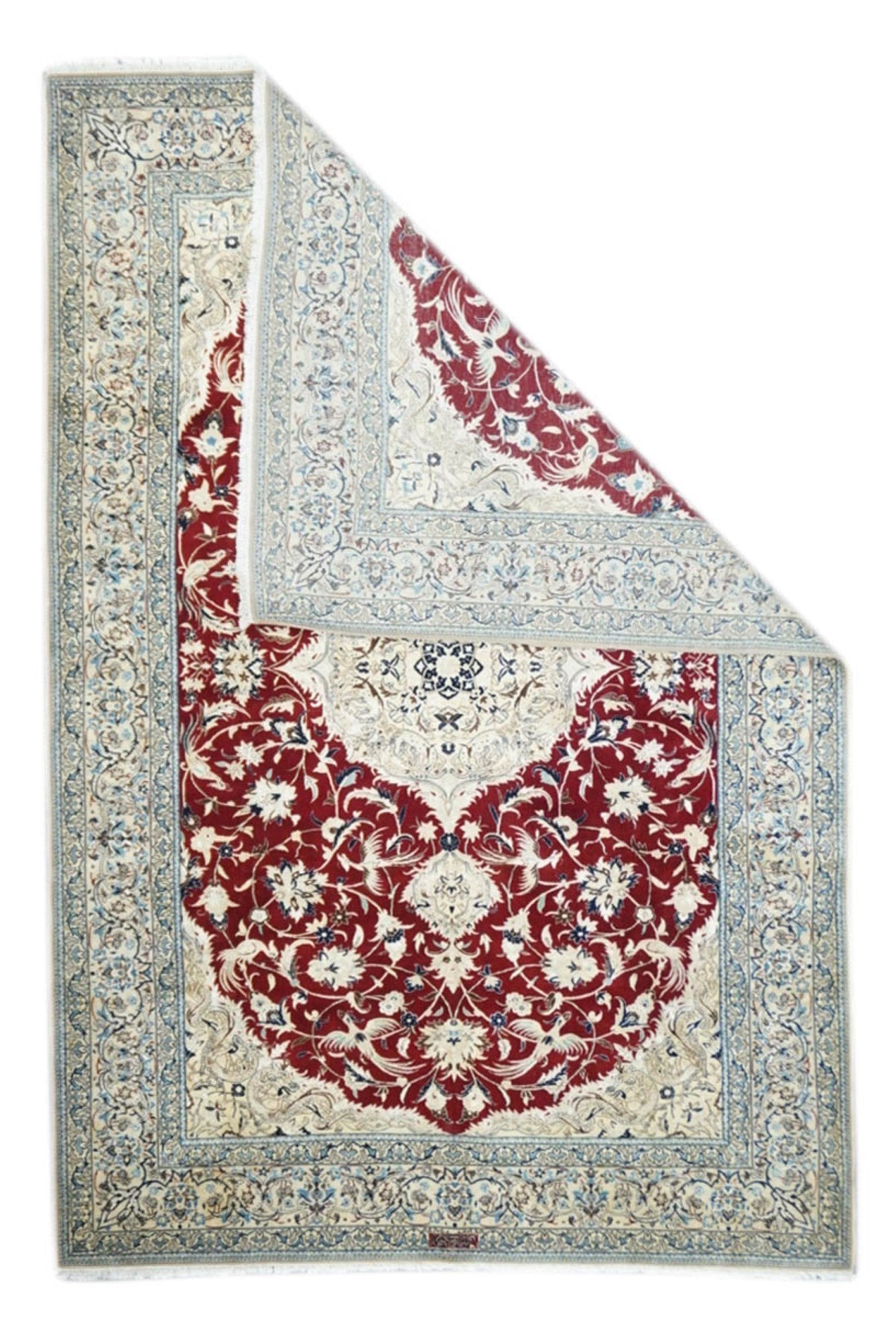 Extemely Fine Vintage Nain Rug 6'1'' x 9'3''