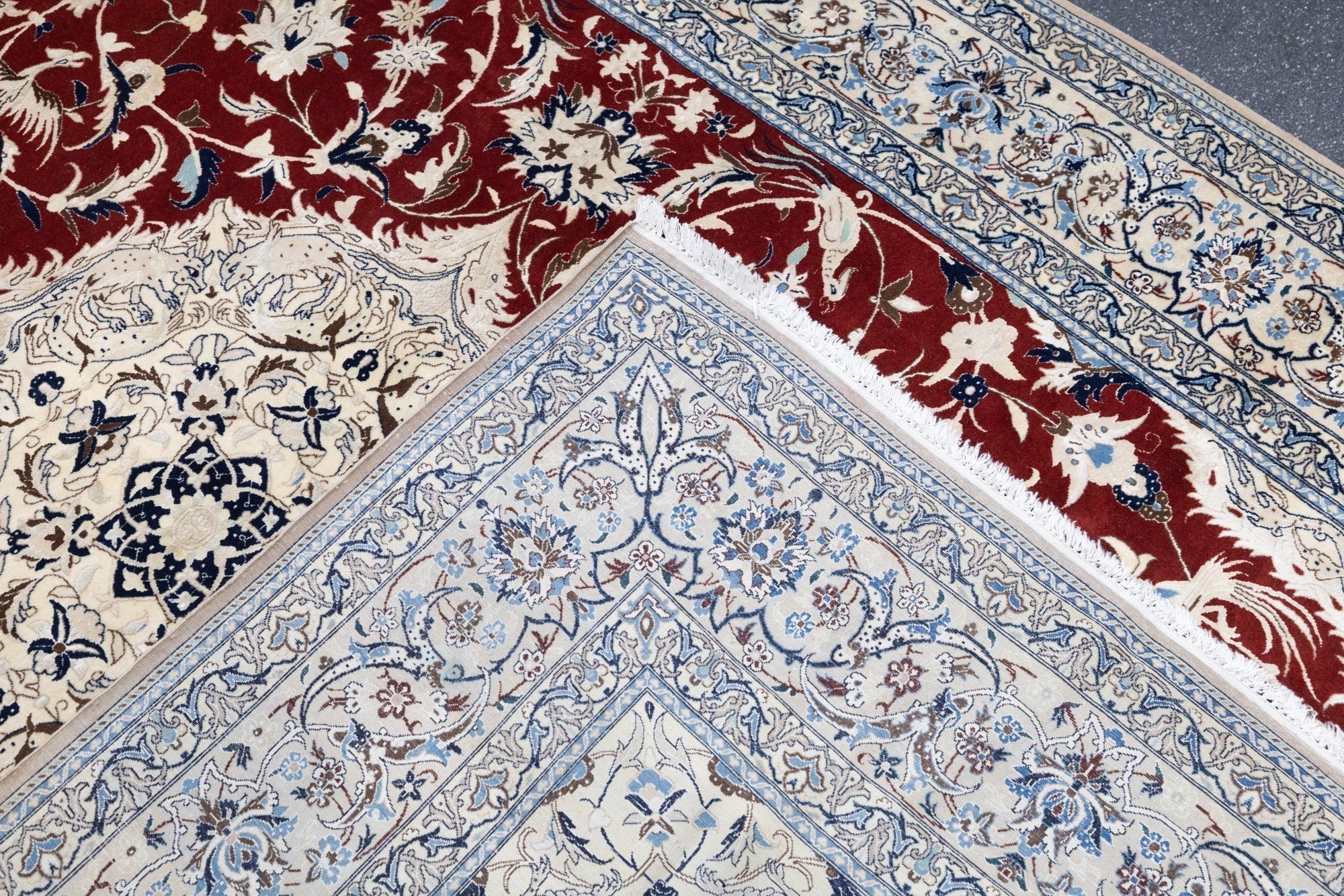 Extemely Fine Vintage Nain Rug 6'1'' x 9'3''