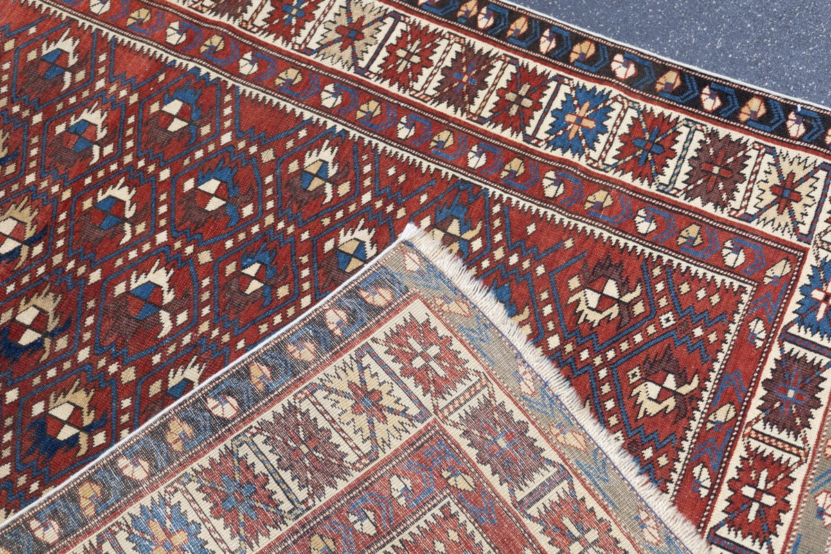 Antique Caucasian Shirvan Rug 3'10'' x 5'11''