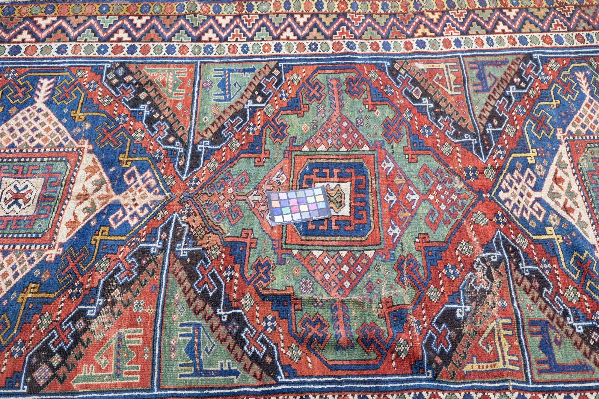 Antique Caucasian Kurdish Kazak Rug 5'5'' x 9'10''