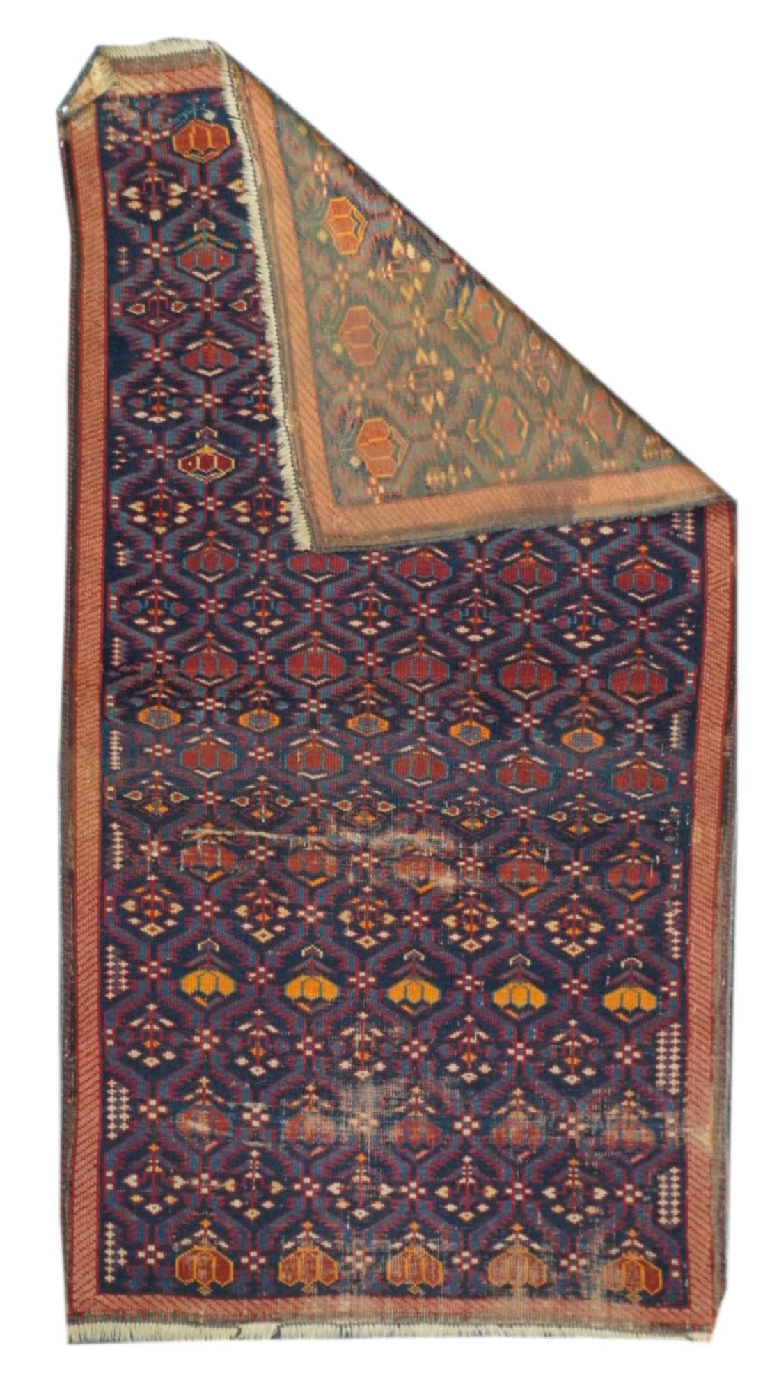 Antique Caucasian Shirvan Rug 3' x 5'3''