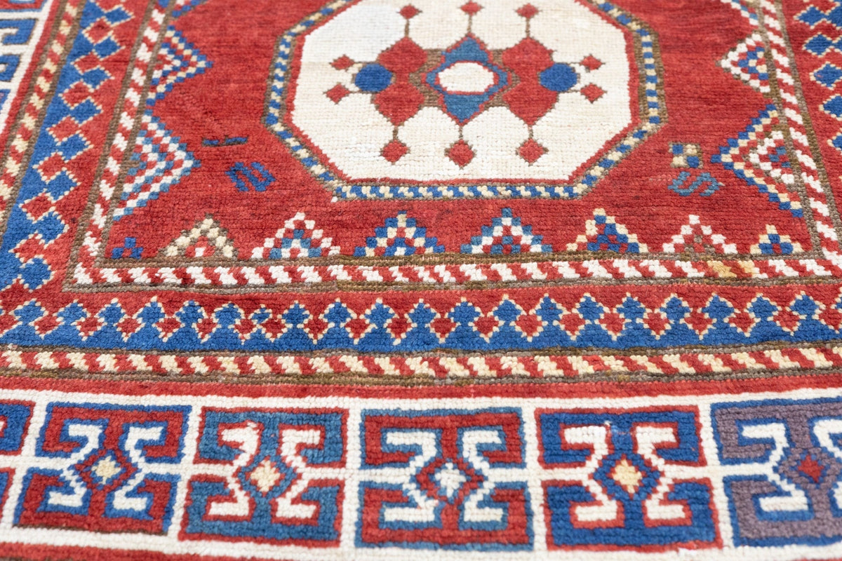 Antique Caucasian Kazak Rug 3'10'' x 7'7''