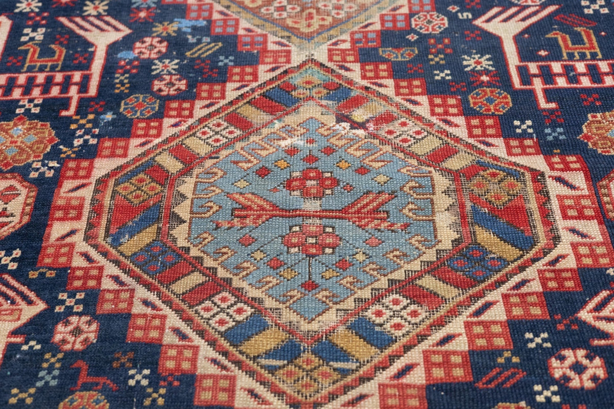 Antique Karakashly Rug 3'9'' x 5'10''