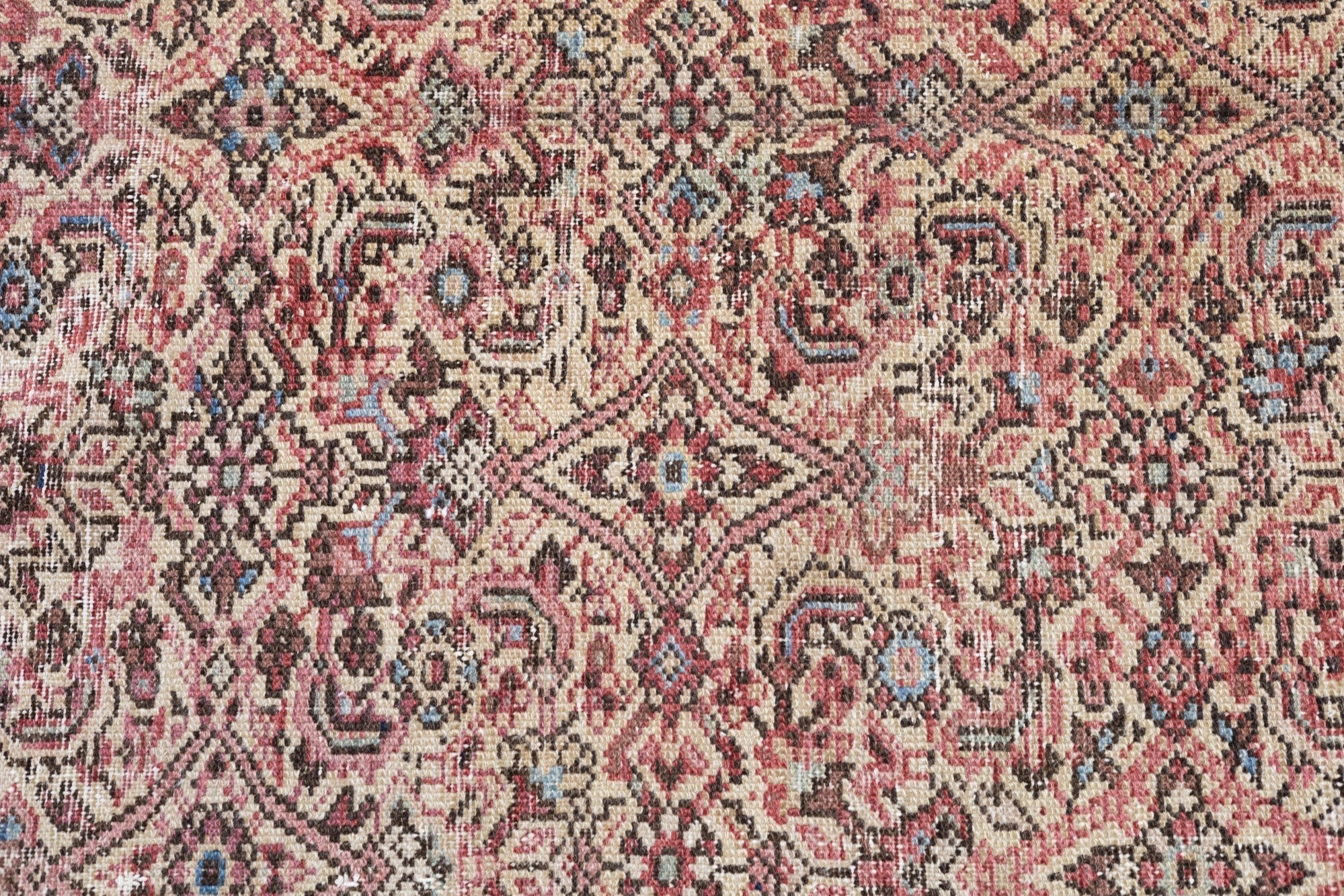 Antique Malayer Shabby Chic Rug 5'9'' x 12'9''