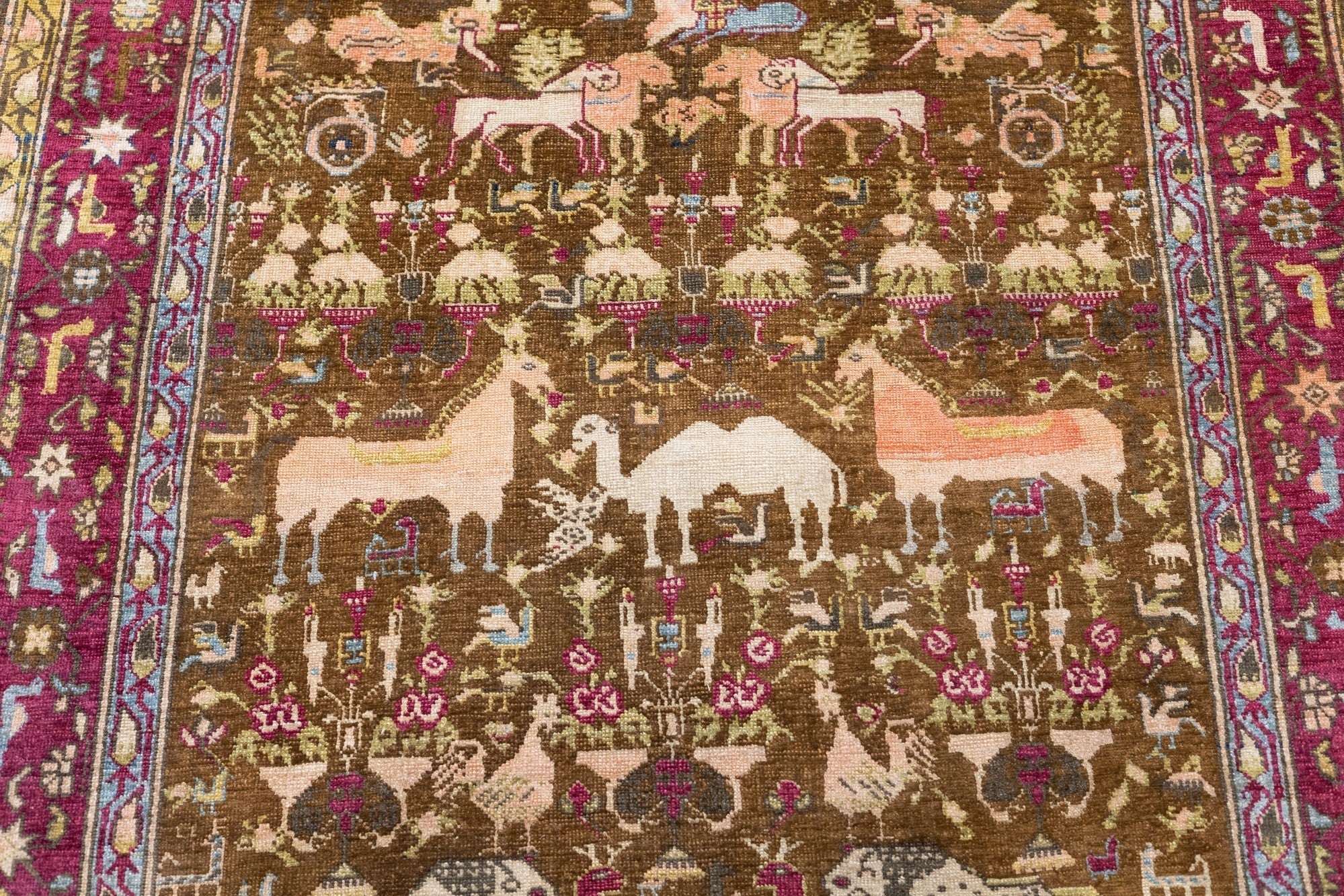 Antique Silk Turkish Rug 3'6'' x 5'1''