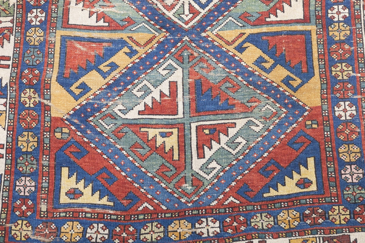 Antique Caucasian Shirvan Rug 3'7'' x 6'8''