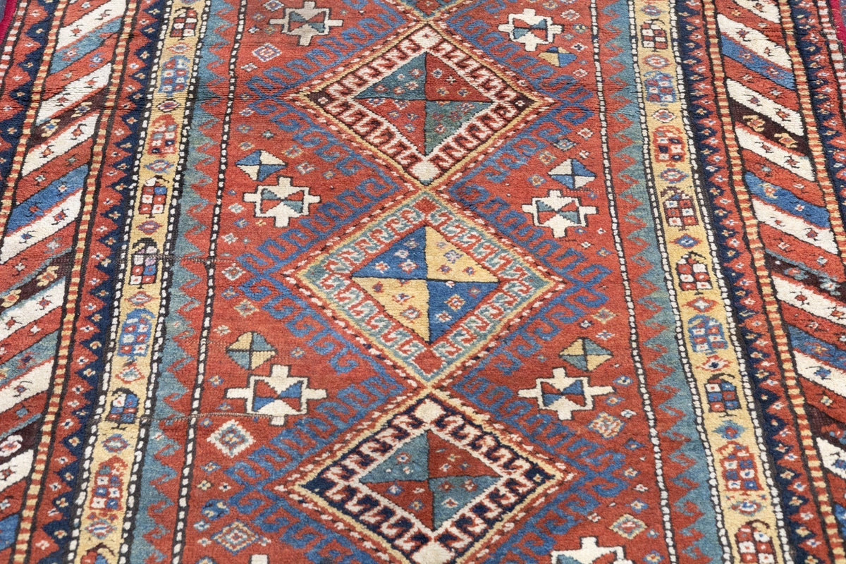 Antique Caucasian Kazak Rug 3'10'' x 6'11''