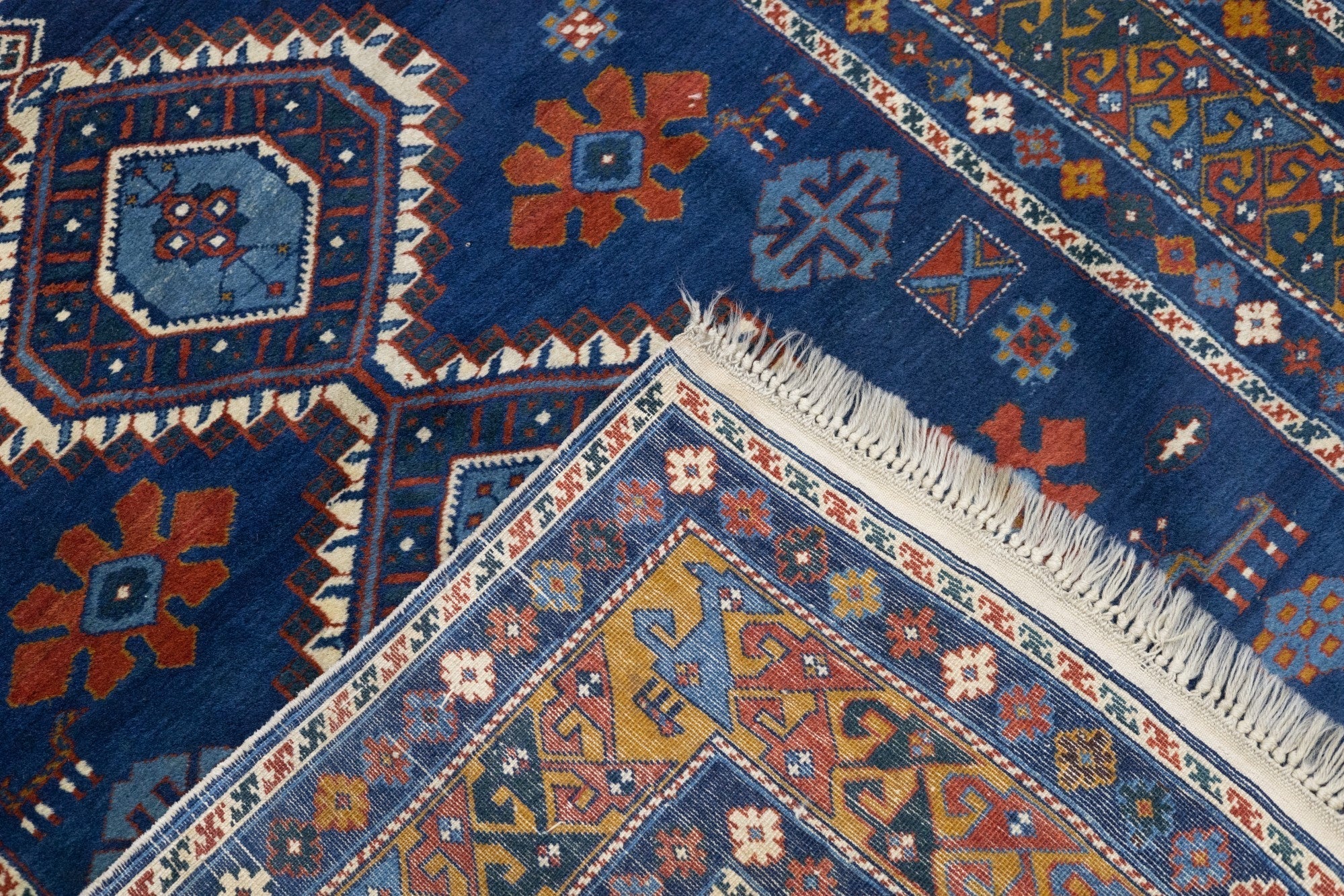 Antique Caucasian Shirvan Rug 4'2'' x 6'0"
