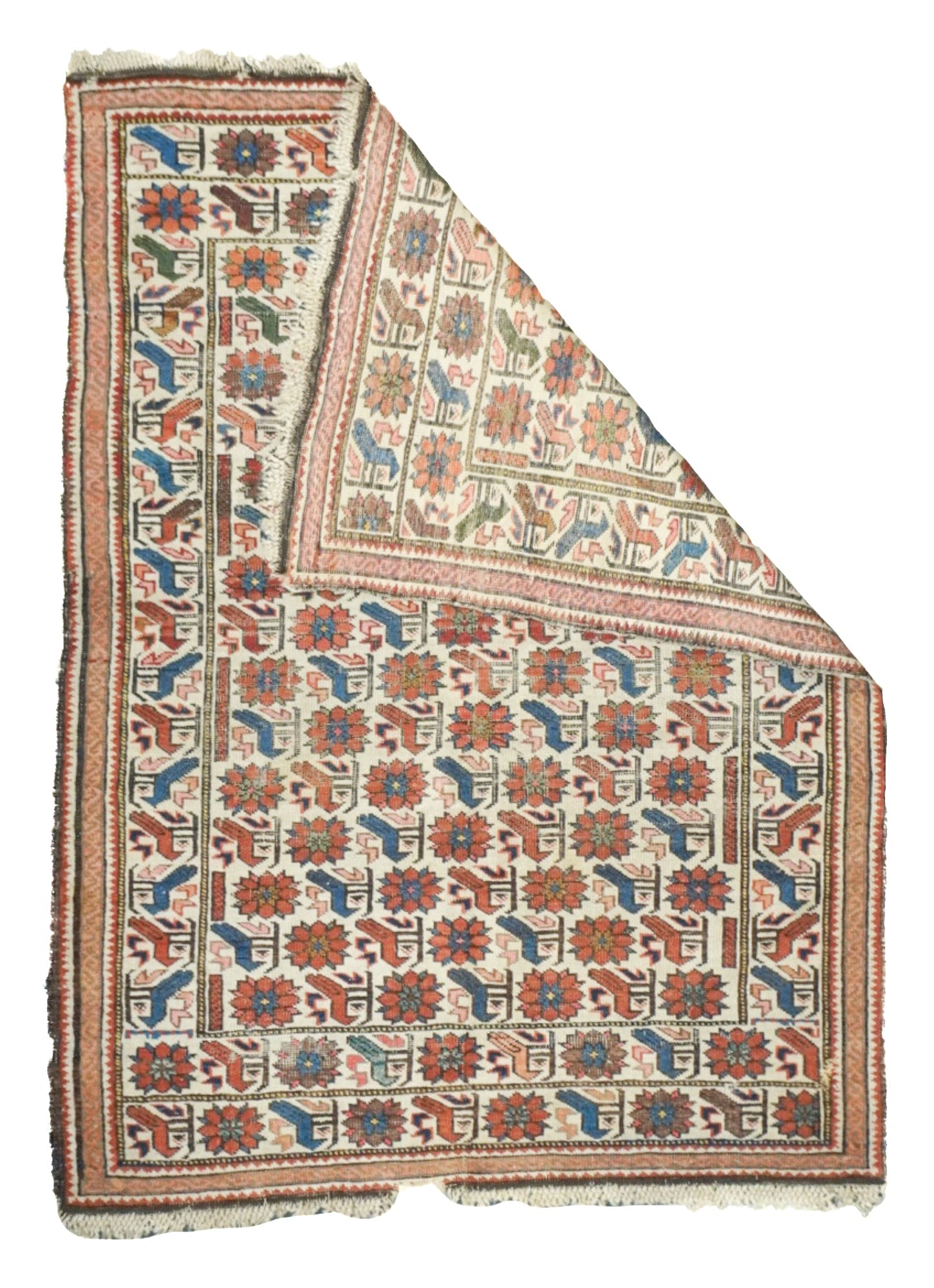 Antique Caucasian Shirvan Rug 3'2'' x 4'3''