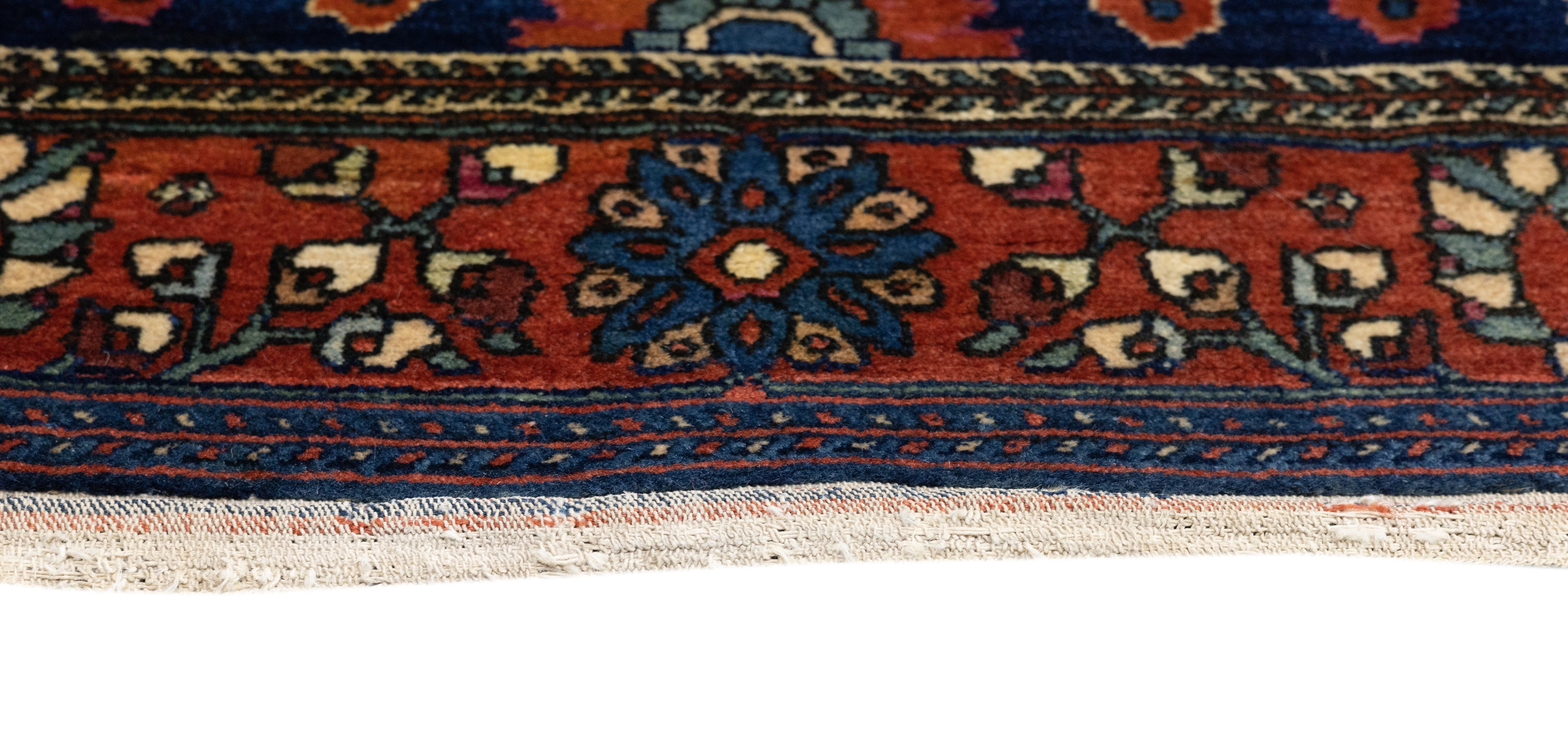 Antique Mohajeran Sarouk Rug 3'9'' x 4'11''
