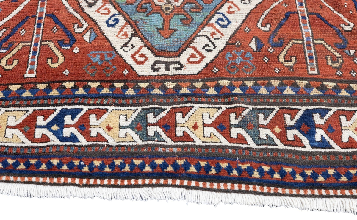 Antique Caucasian Kazak Rug 5'2'' x 6'7''