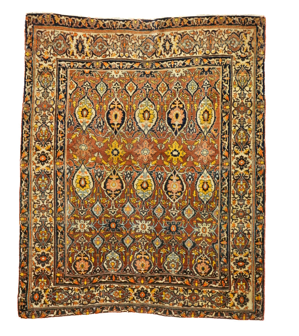 Antique Haji Jalili Tabriz Rug 4'6'' x 5'6''