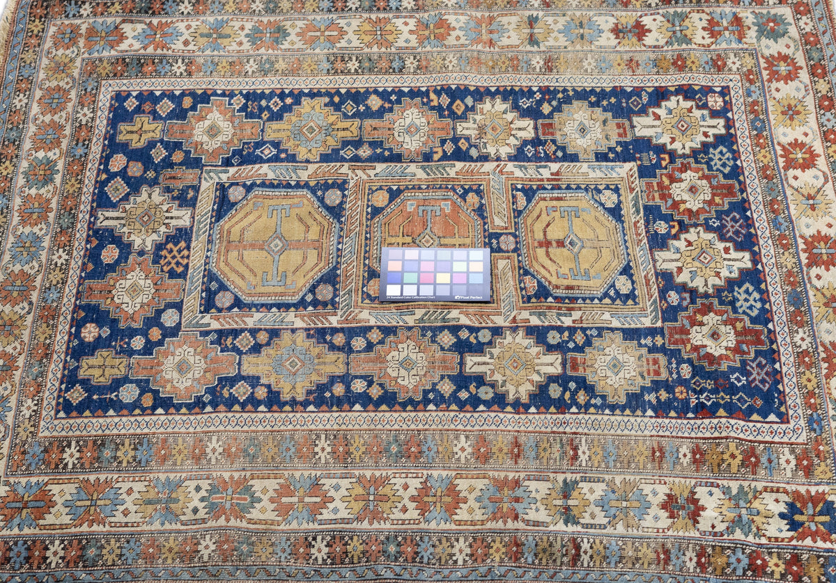 Antique Caucasian Kuba Rug 3'10'' x 4'5''