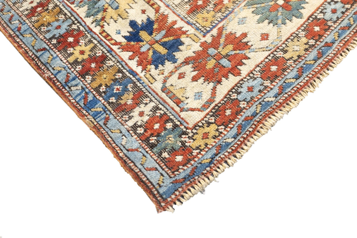 Antique Caucasian Kuba Rug 3'10'' x 4'5''