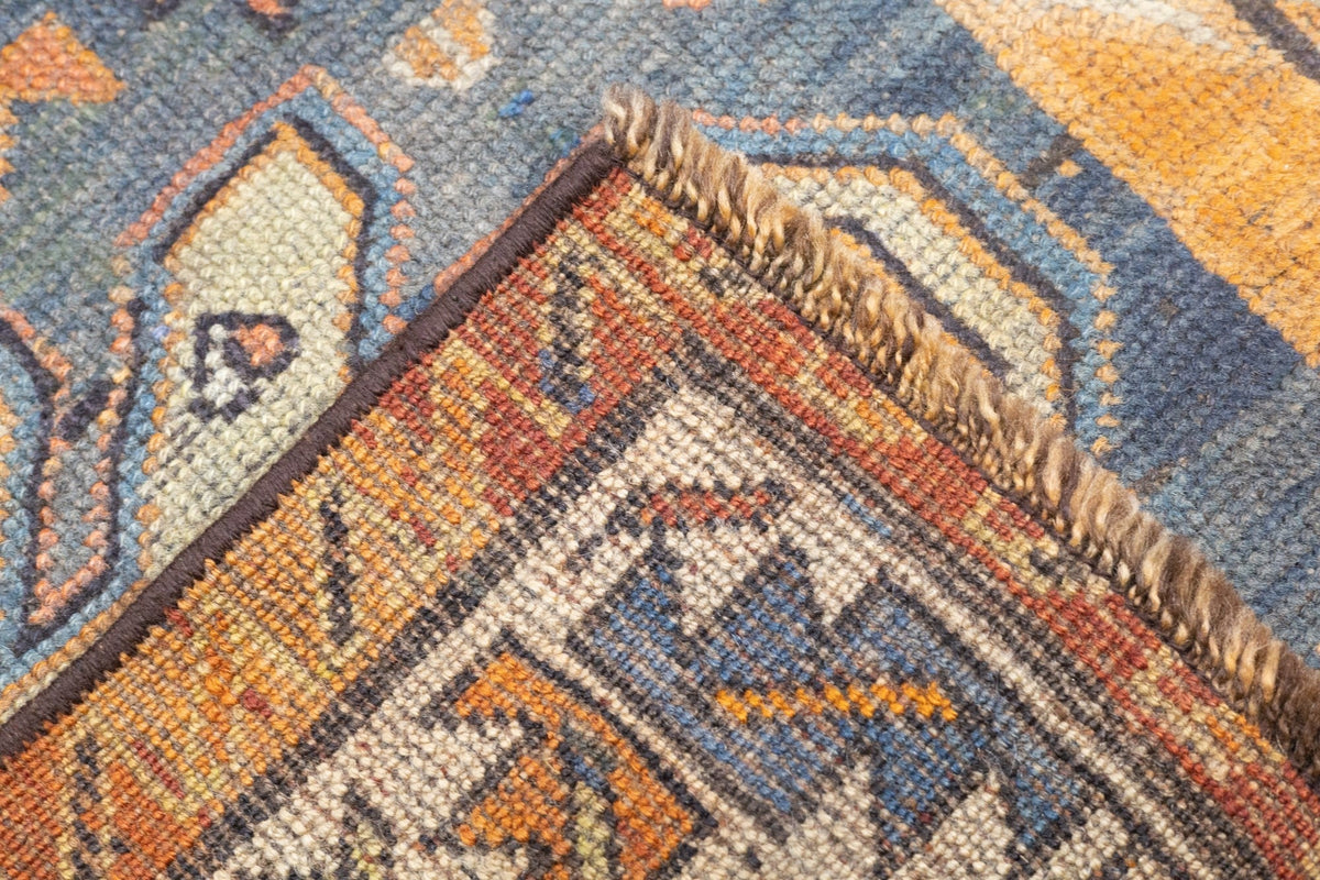 Antique Caucasian Kurd Kazak Rug 3'2'' x 3'10''
