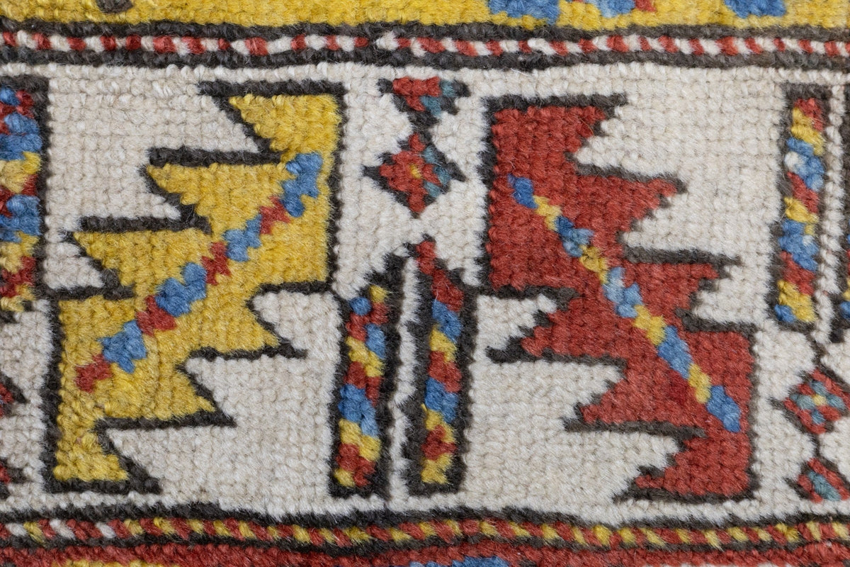 Antique Caucasian Kuba Rug 3'0" x 7'1''