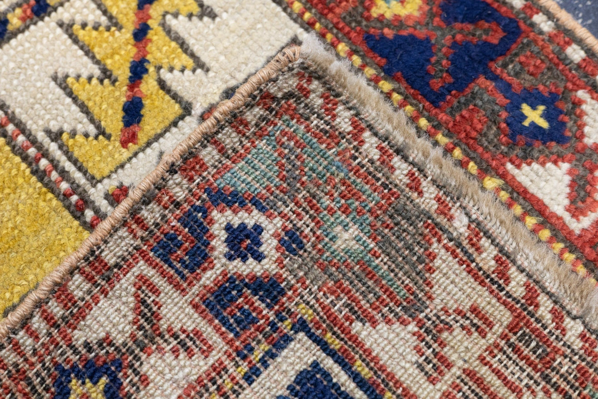 Antique Caucasian Kuba Rug 3'0" x 7'1''