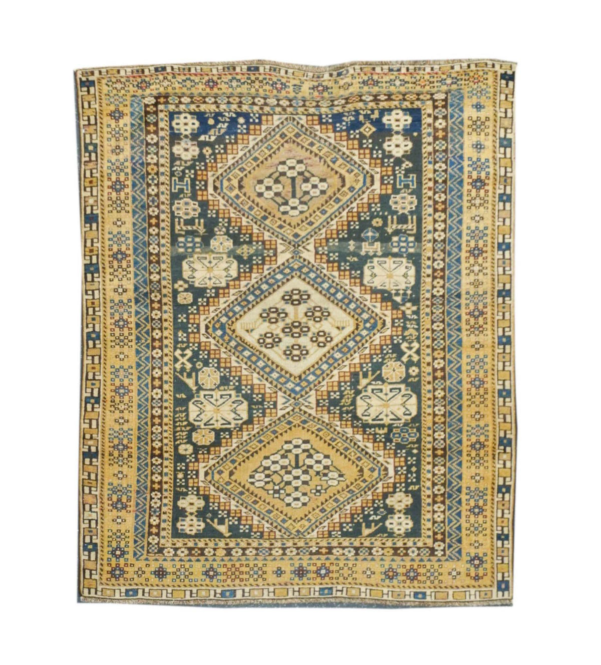 Antique Caucasian Shirvan Rug 3'6'' x 4'6''