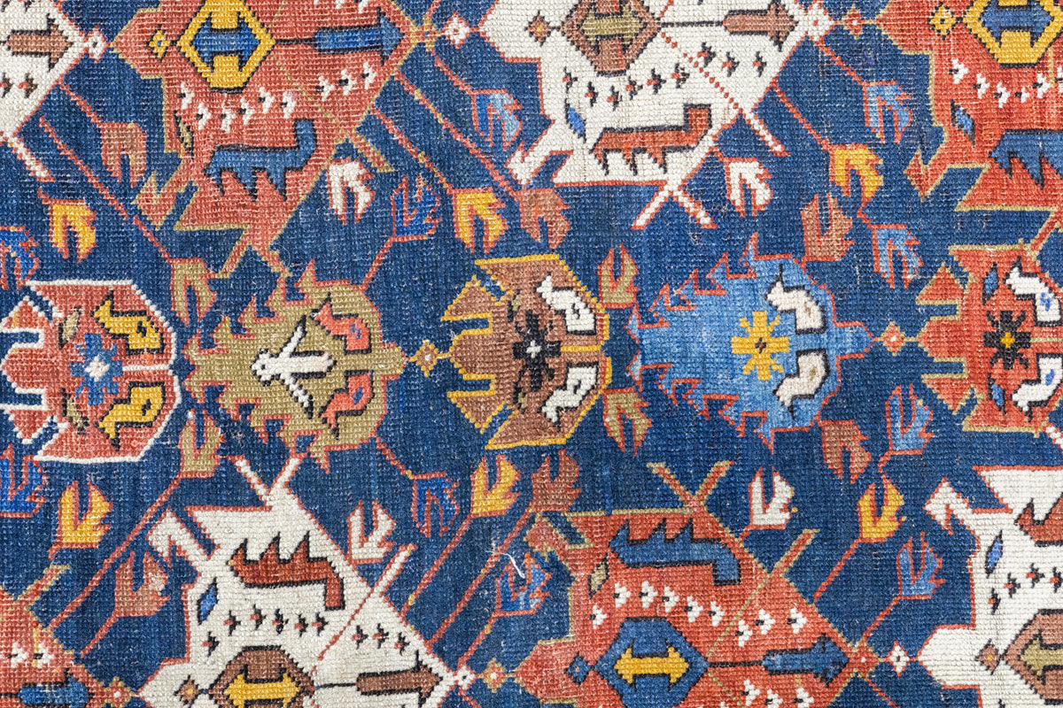 Antique Caucasian Shirvan Rug 4'4'' x 6'3''