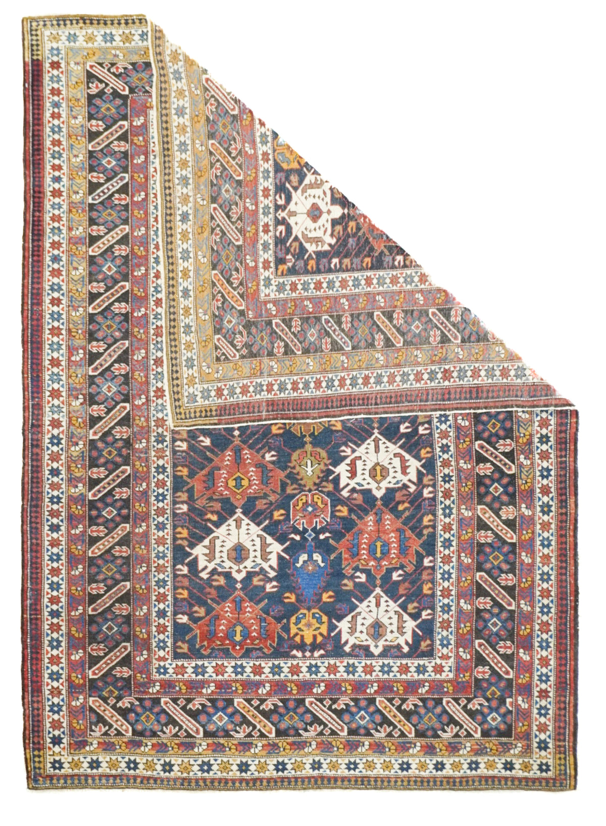 Antique Caucasian Shirvan Rug 4'4'' x 6'3''