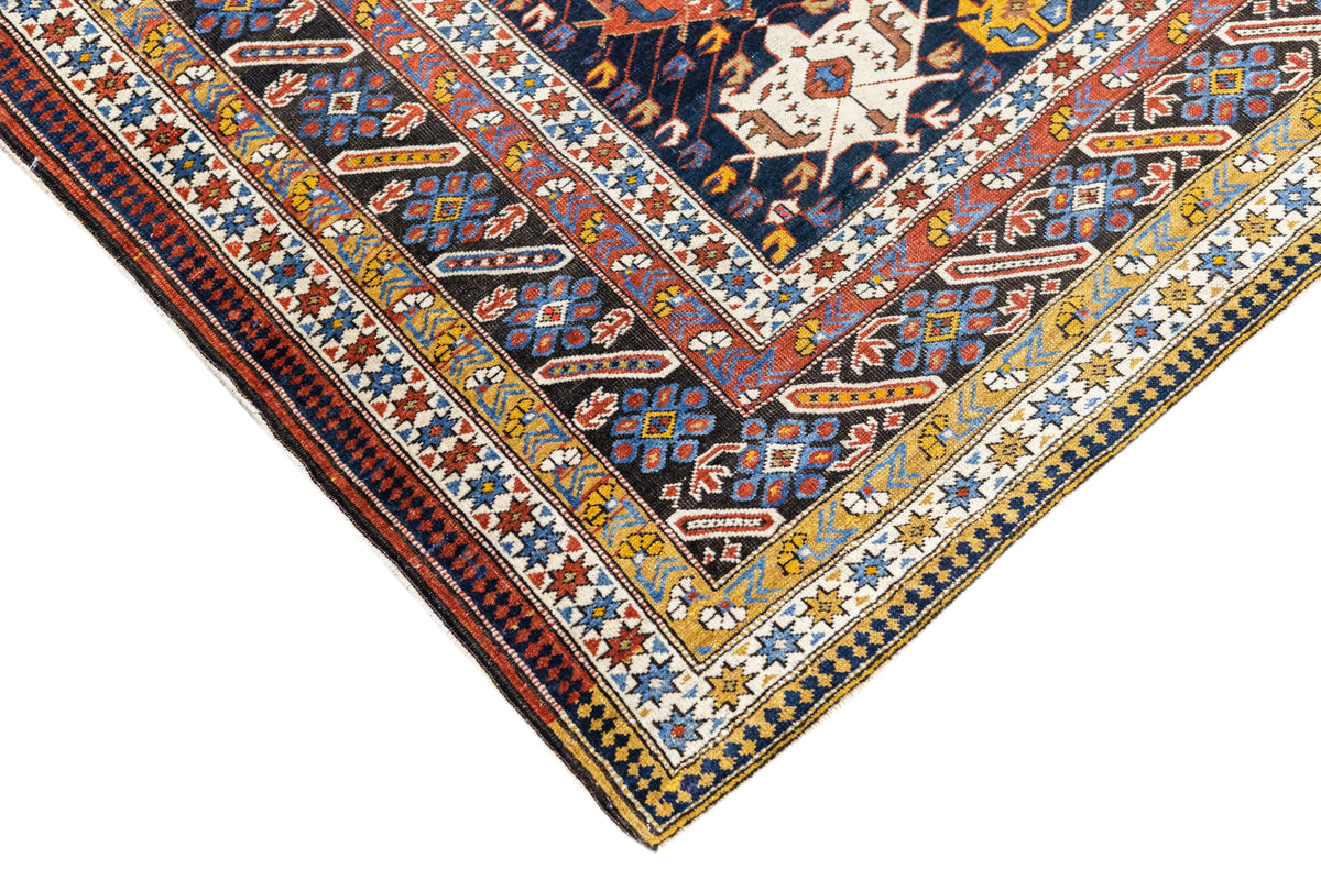 Antique Caucasian Shirvan Rug 4'4'' x 6'3''