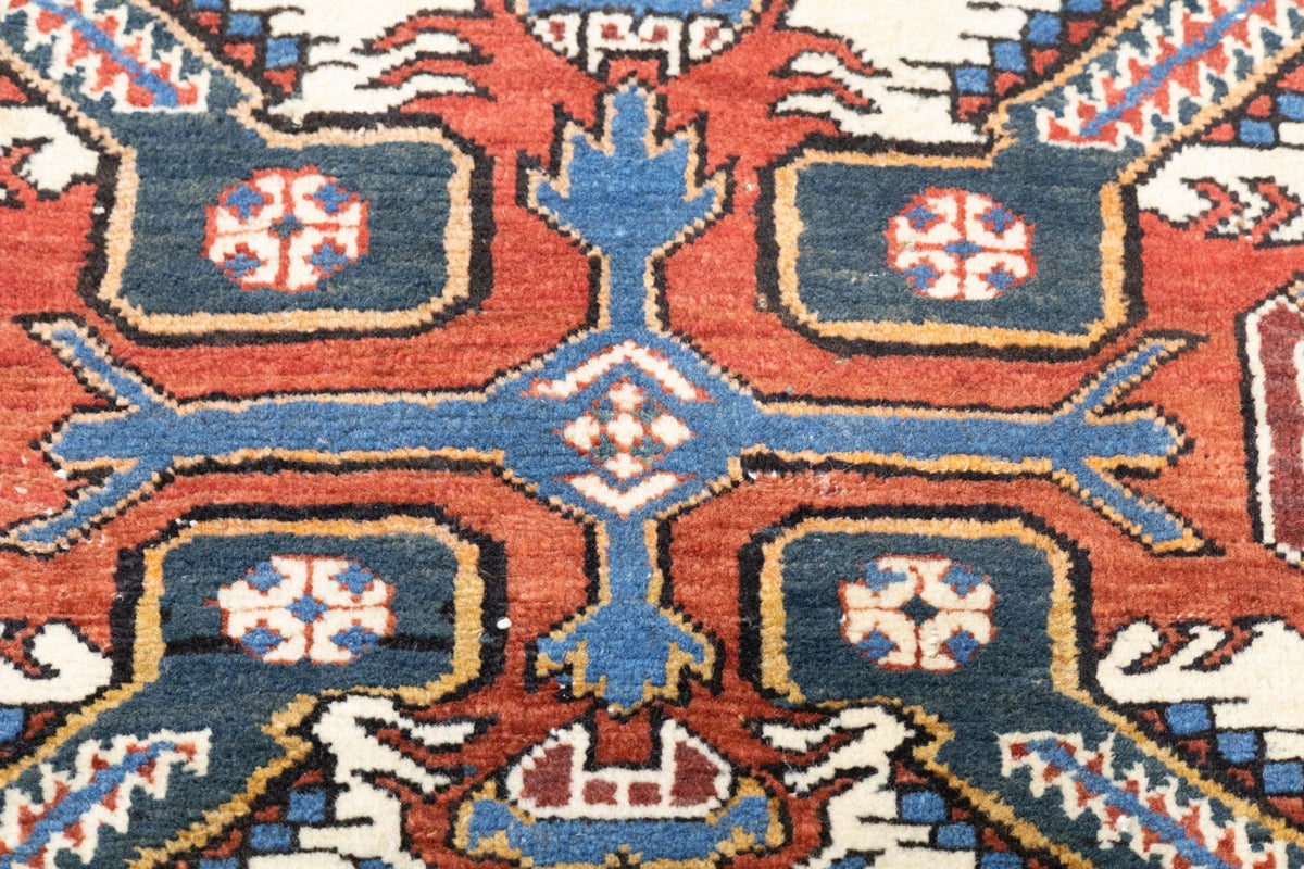 Antique Caucasian Zeyhur Rug 3' x 3'11''