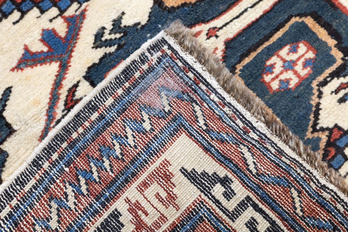 Antique Caucasian Zeyhur Rug 3' x 3'11''
