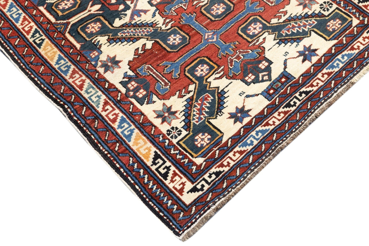 Antique Caucasian Zeyhur Rug 3' x 3'11''