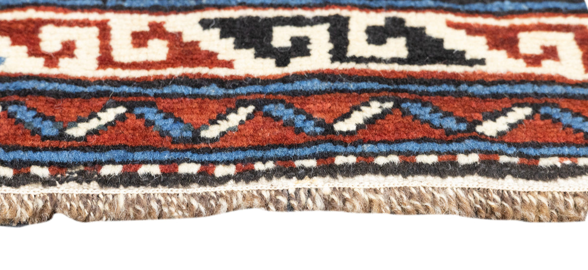 Antique Caucasian Zeyhur Rug 3' x 3'11''
