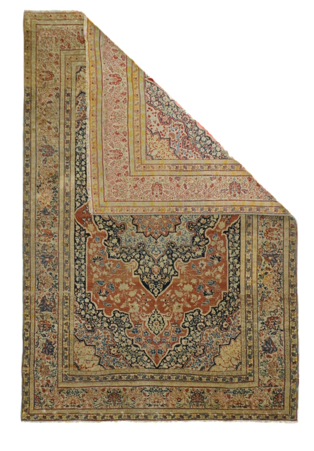 Antique Haji Jalili Tabriz Rug 3'9'' x 5'8''